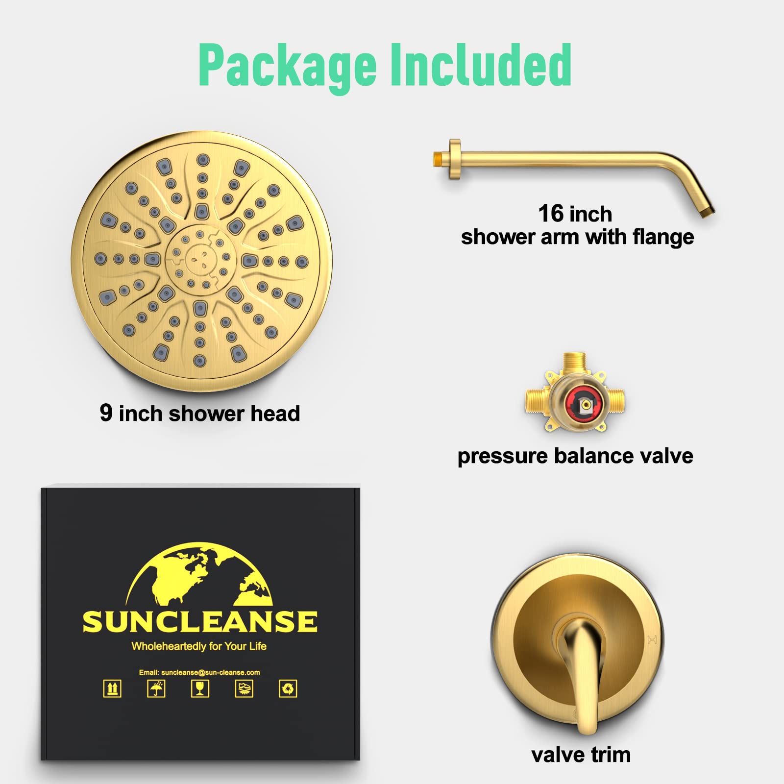 9 Inch Shower Kit （Round）