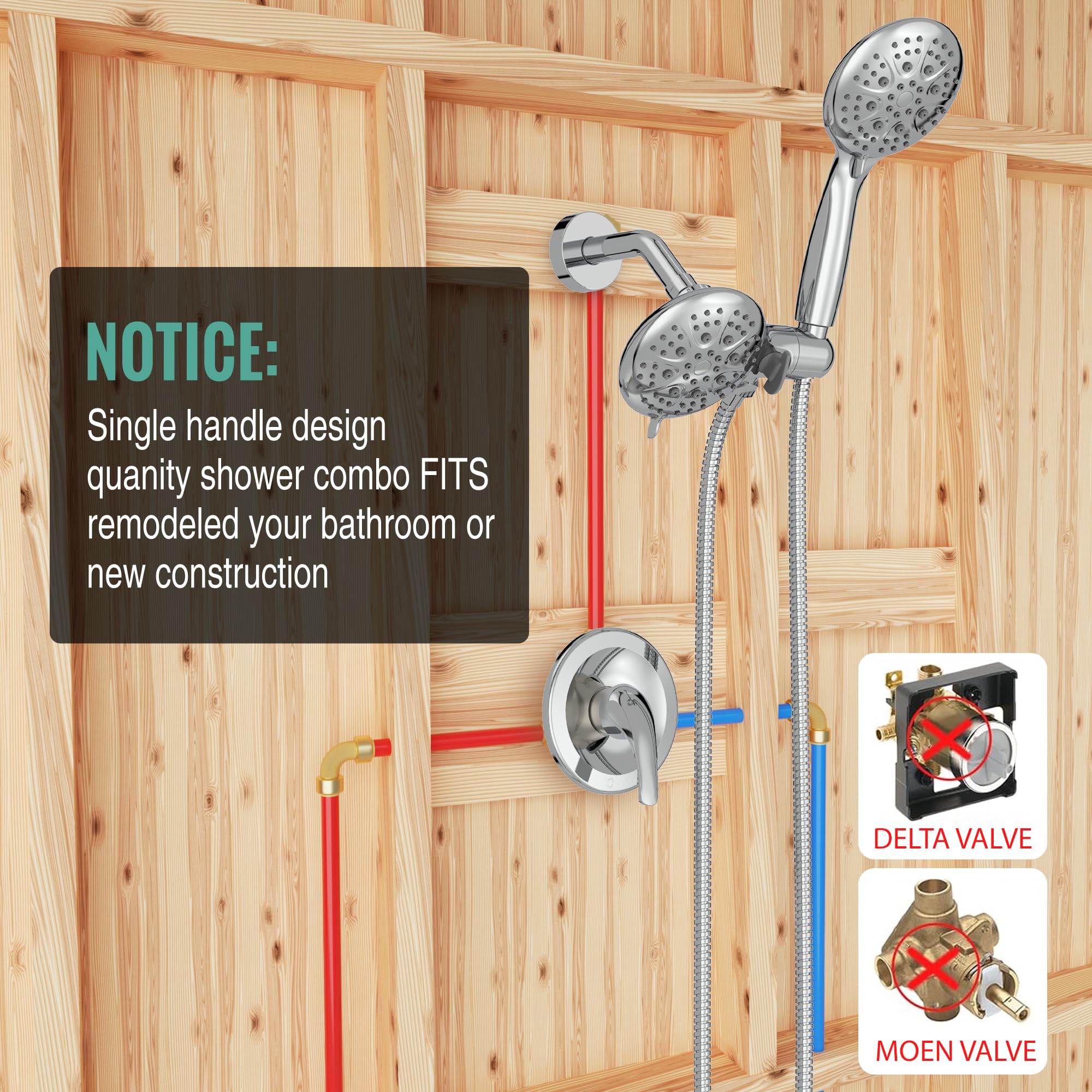 Dual Head Shower Kit （Round）