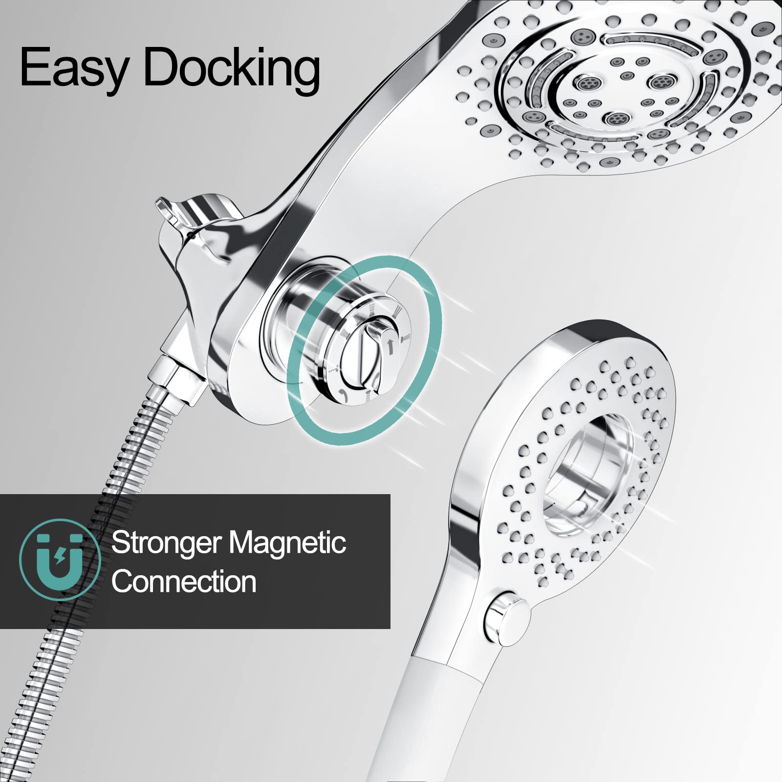 2-in-1 Dual Head Shower Kit （Round）
