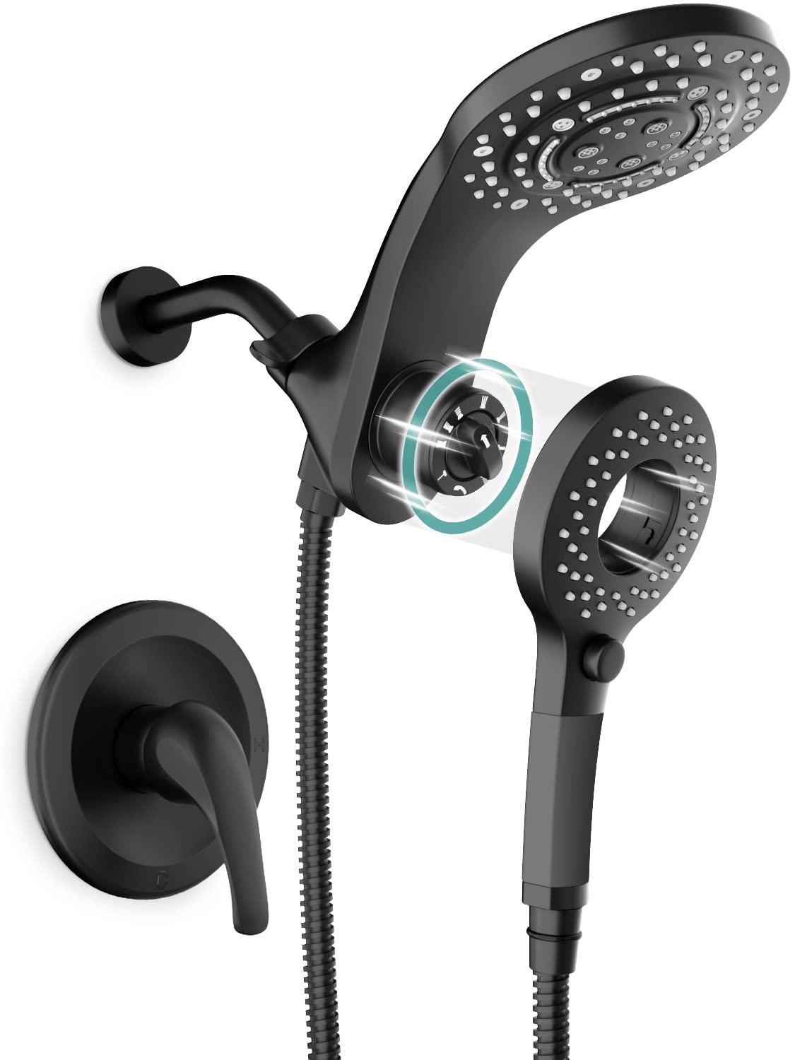 2-in-1 Dual Head Shower Kit （Round）