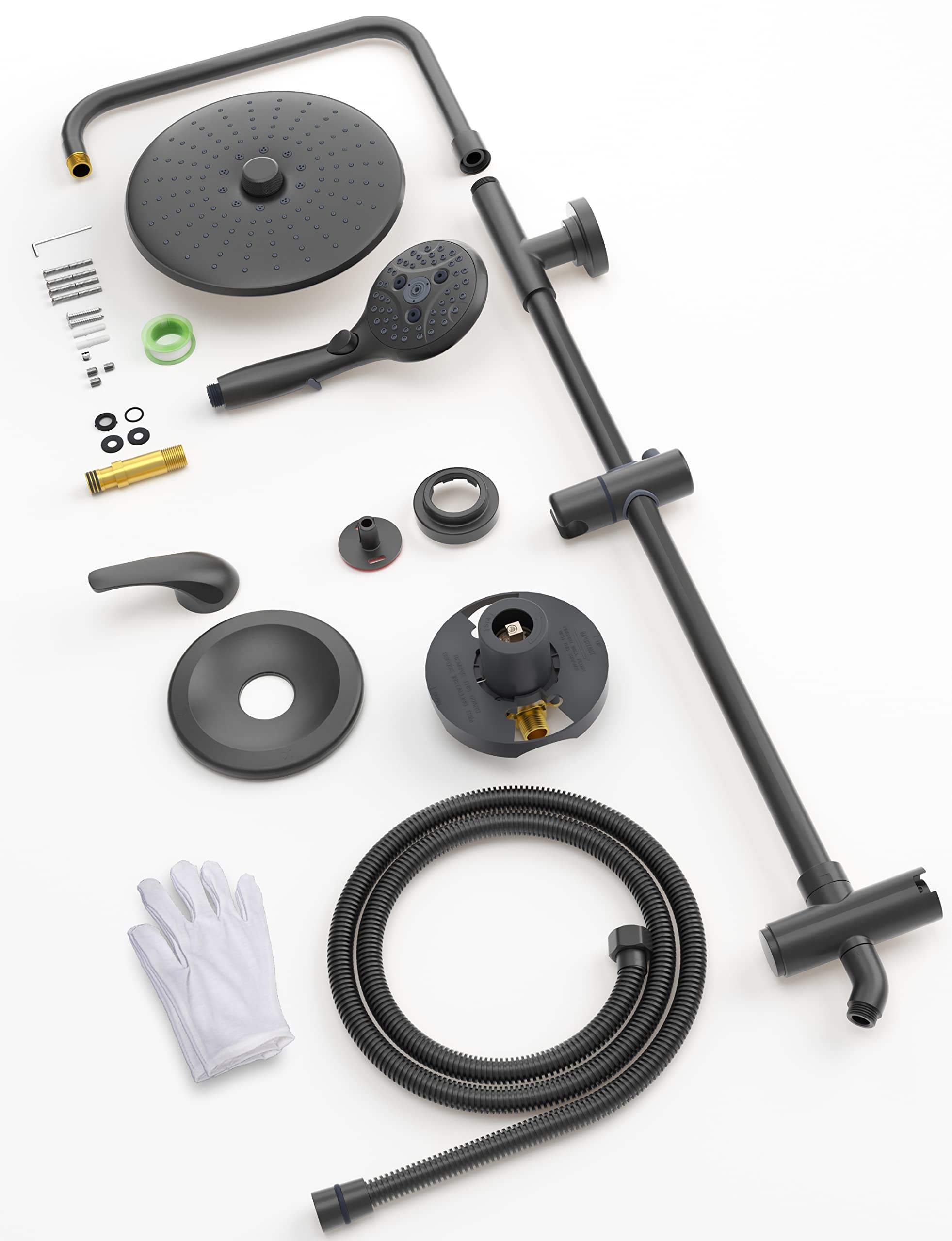 10 Inch Gooseneck Shower Kit （Round）