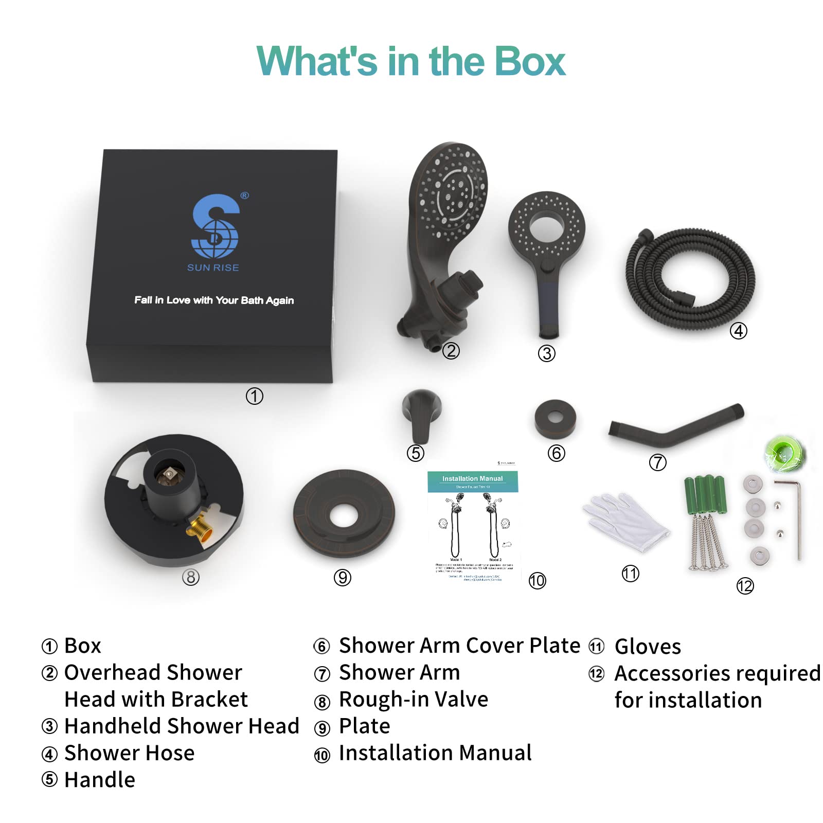 2-in-1 Dual Head Shower Kit （Round）