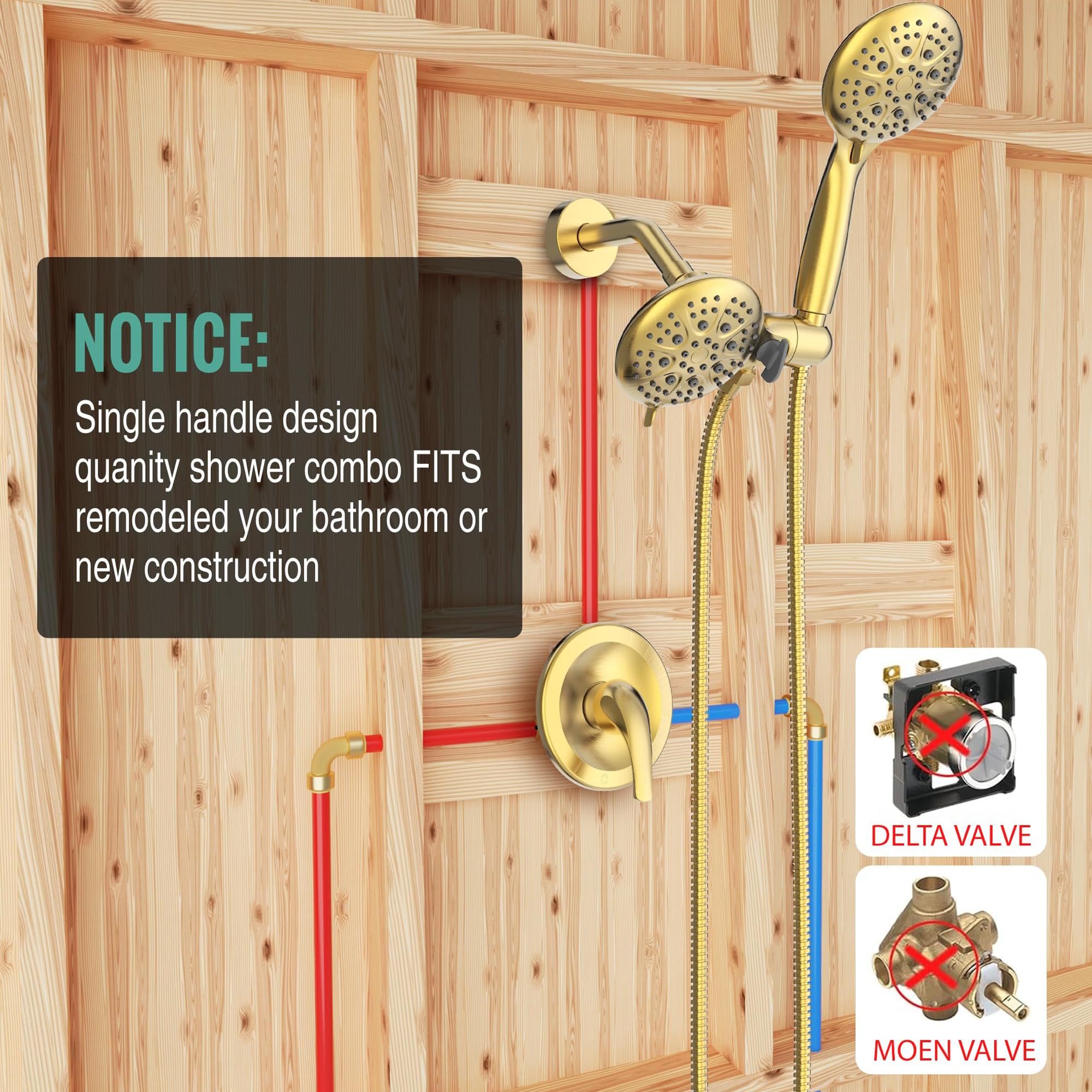 Dual Head Shower Kit （Round）