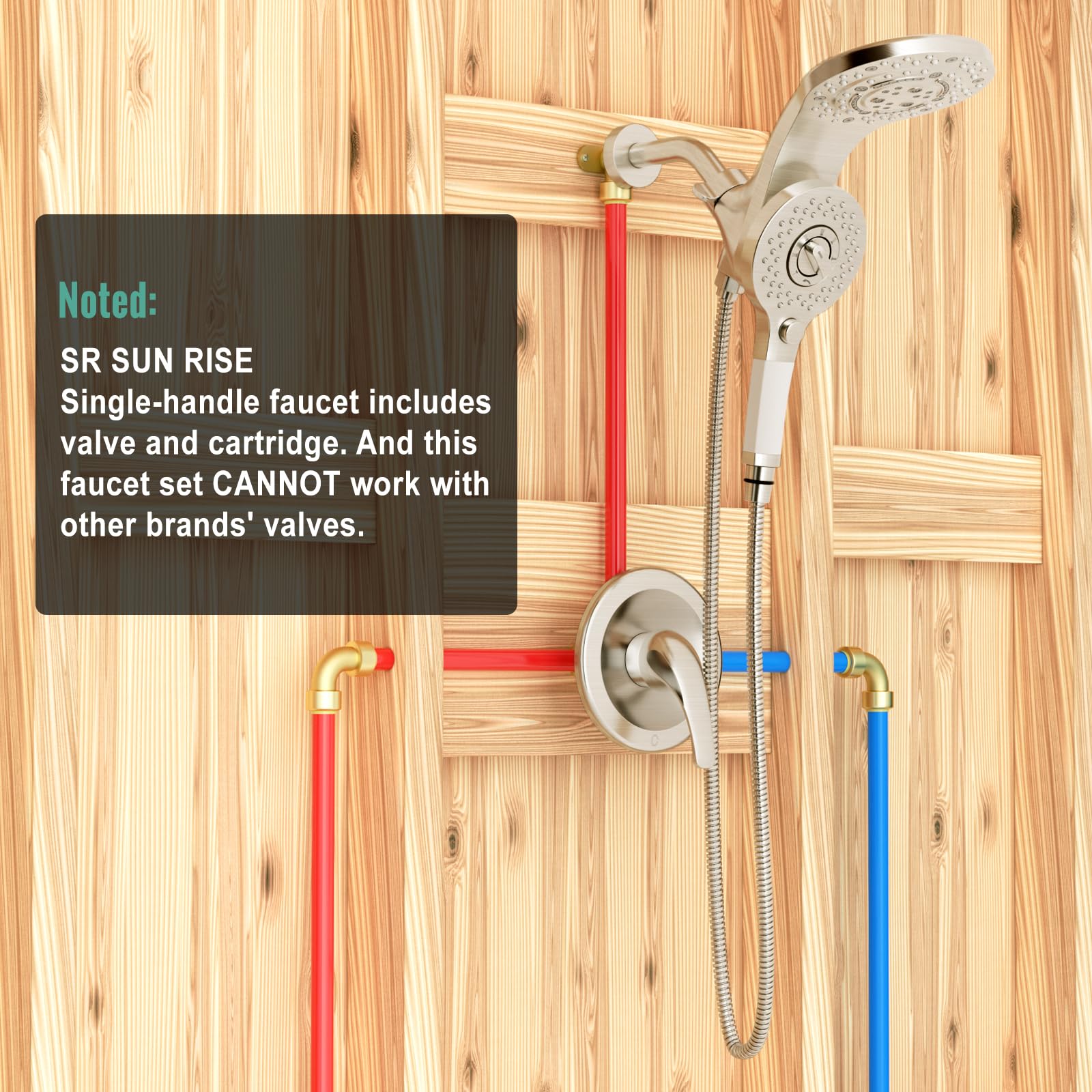 2-in-1 Dual Head Shower Kit （Round）