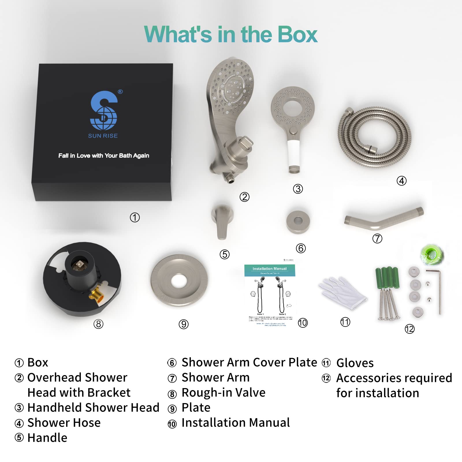 2-in-1 Dual Head Shower Kit （Round）