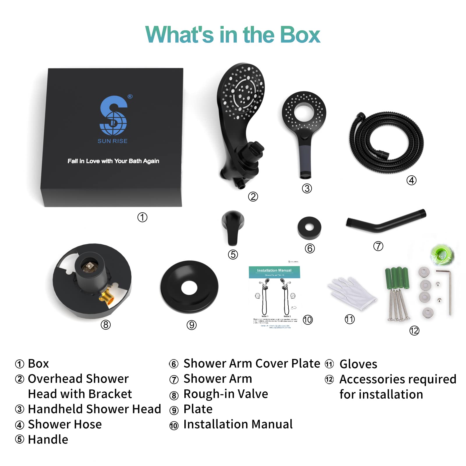 2-in-1 Dual Head Shower Kit （Round）