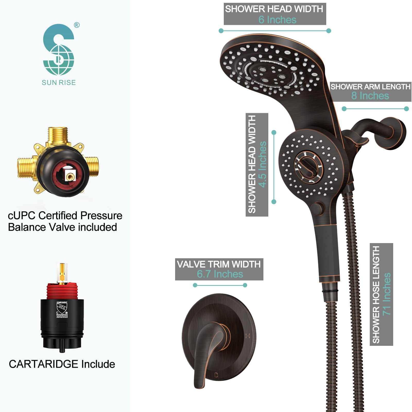 2-in-1 Dual Head Shower Kit （Round）