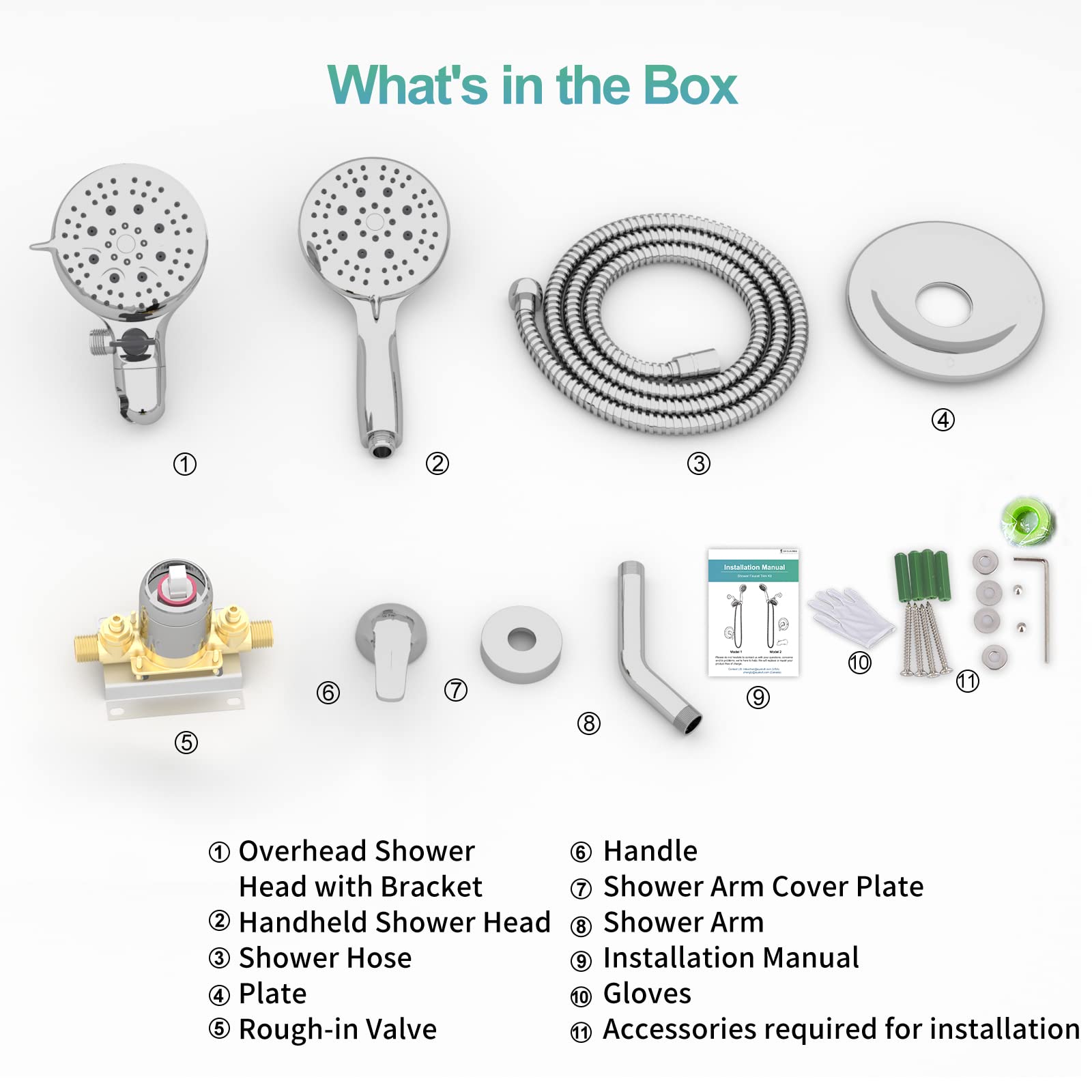 Dual Head Shower Kit （Round）