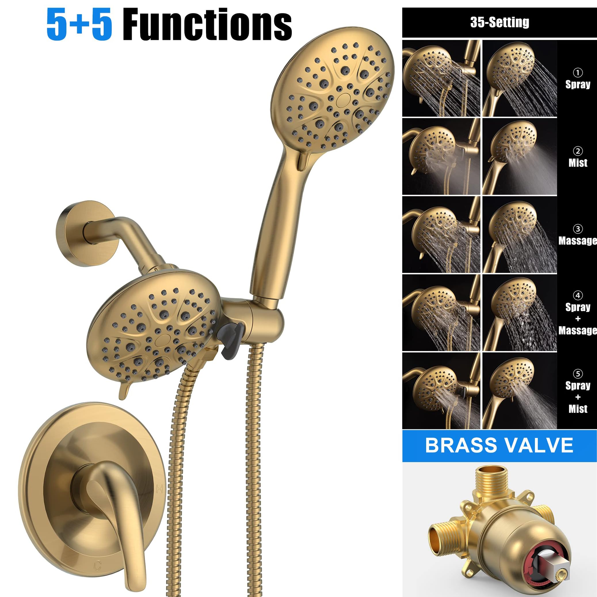 Dual Head Shower Kit （Round）