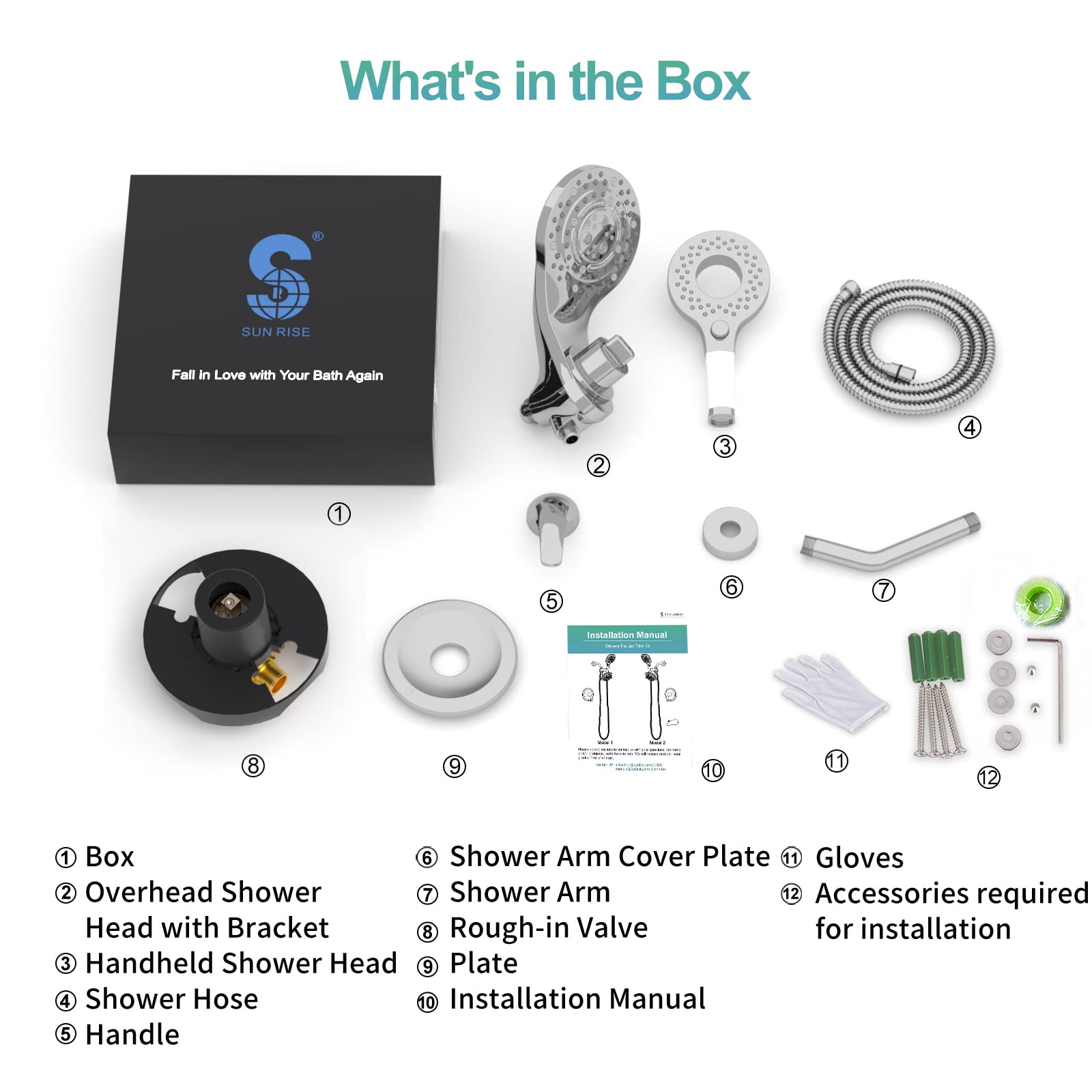 2-in-1 Dual Head Shower Kit （Round）