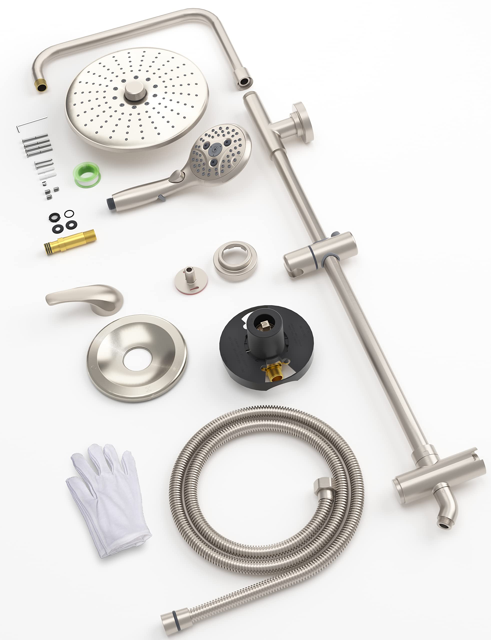 10 Inch Gooseneck Shower Kit （Round）