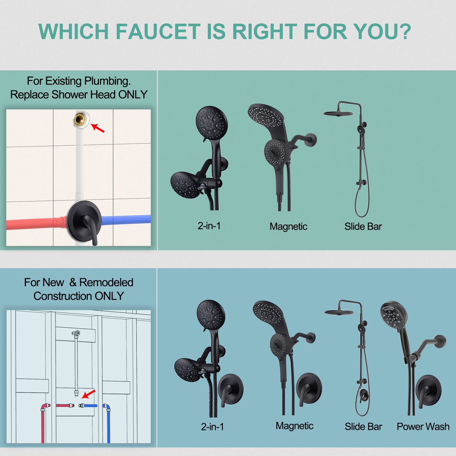 10 Inch Gooseneck Shower Kit （Round）