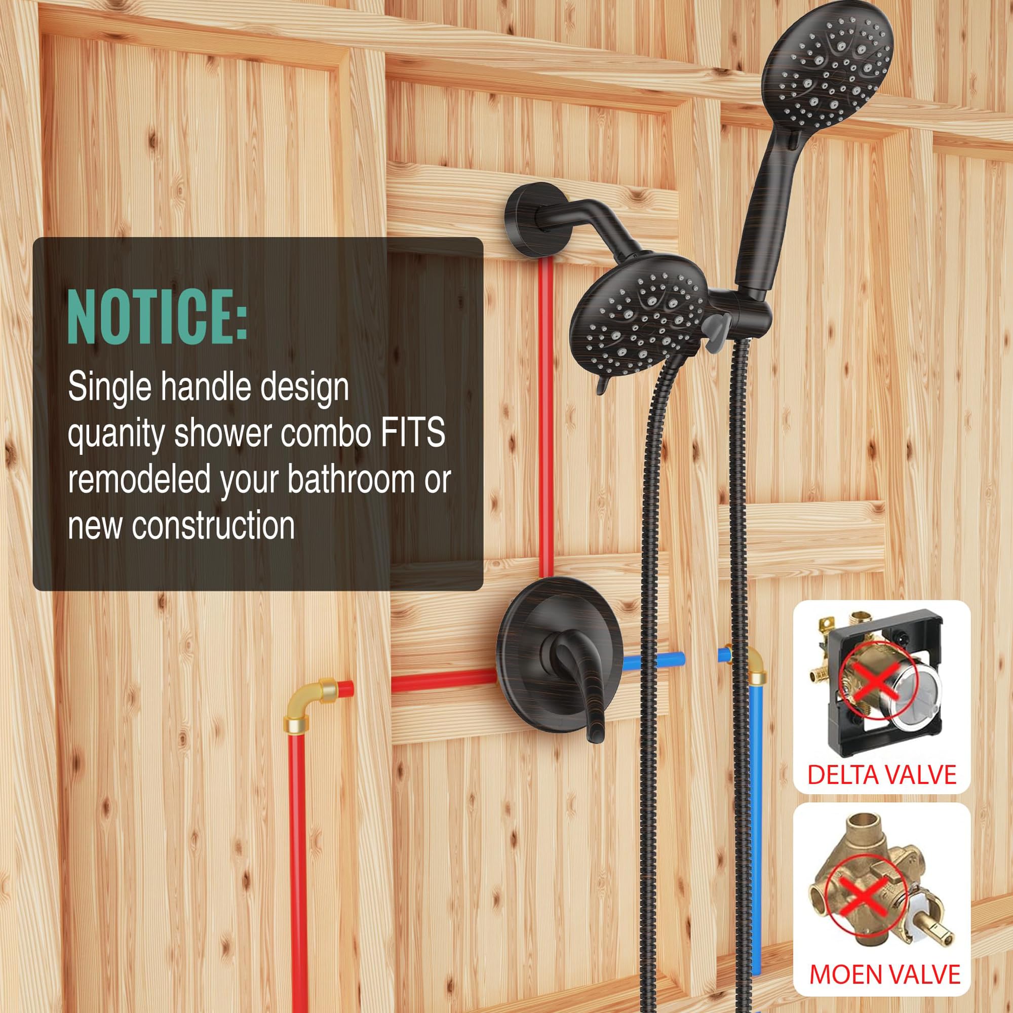 Dual Head Shower Kit （Round）