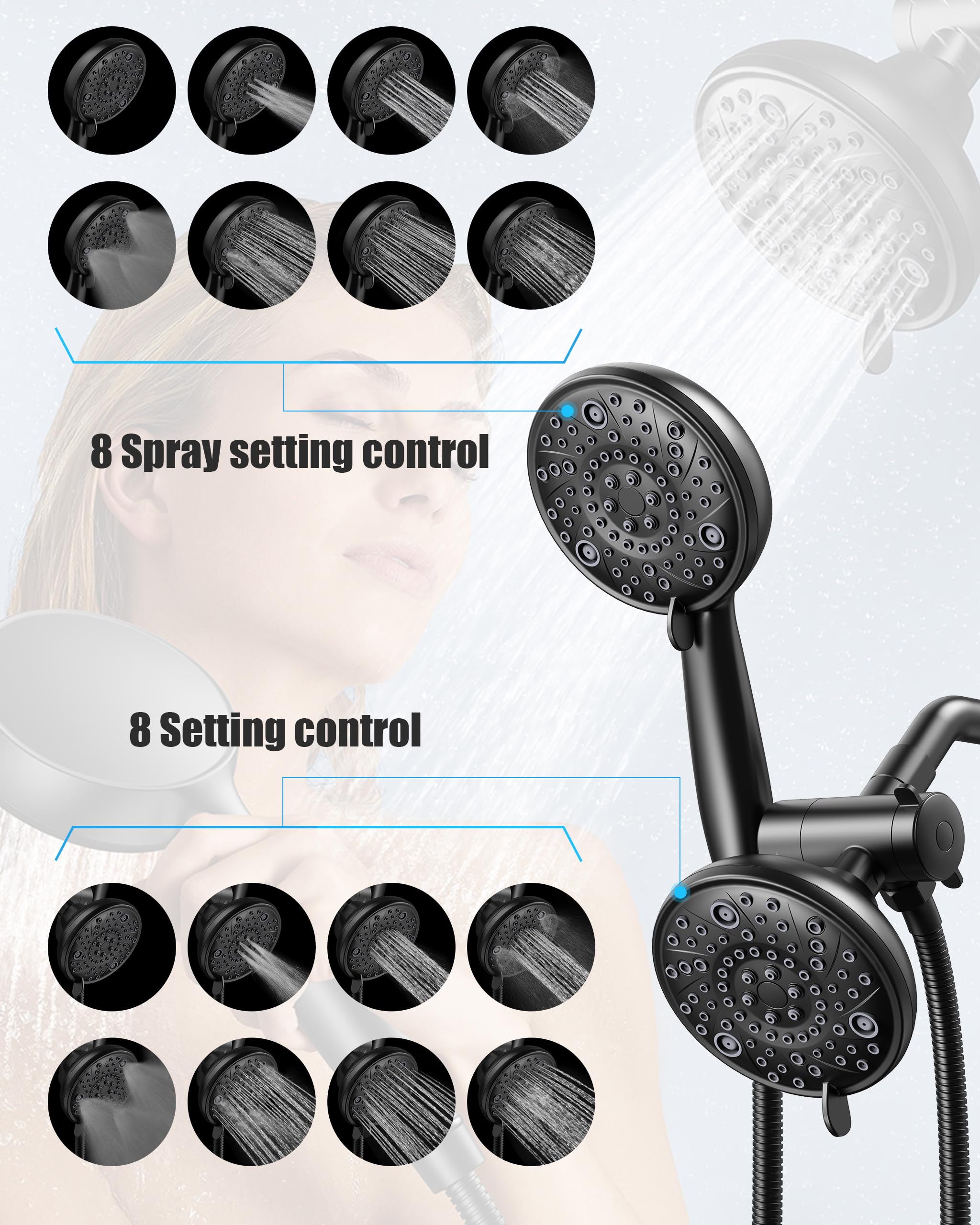 Dual Head Shower Kit （Round）