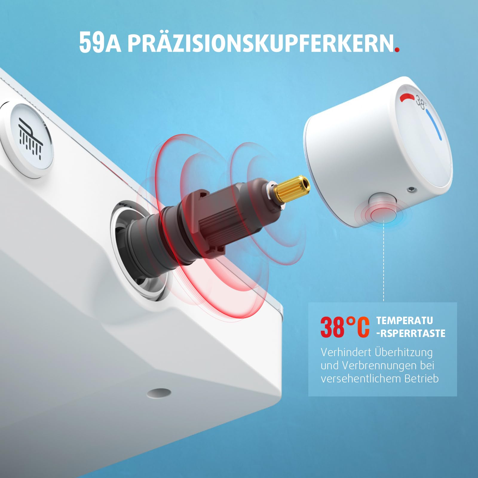 Three Function Shower System (Thermostatic)