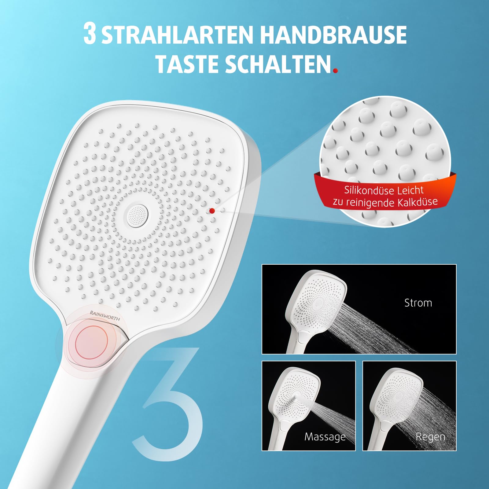 Three Function Shower System (Thermostatic)