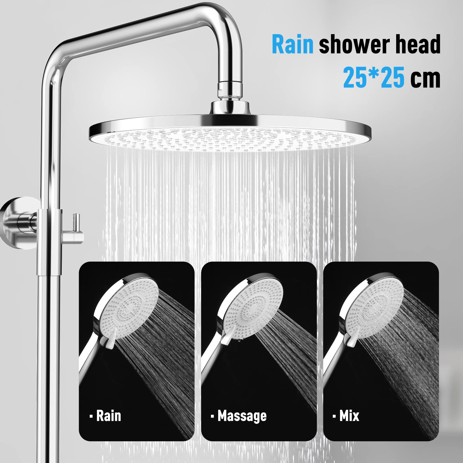 Bottom Outlet Shower System (Non-Thermostatic)