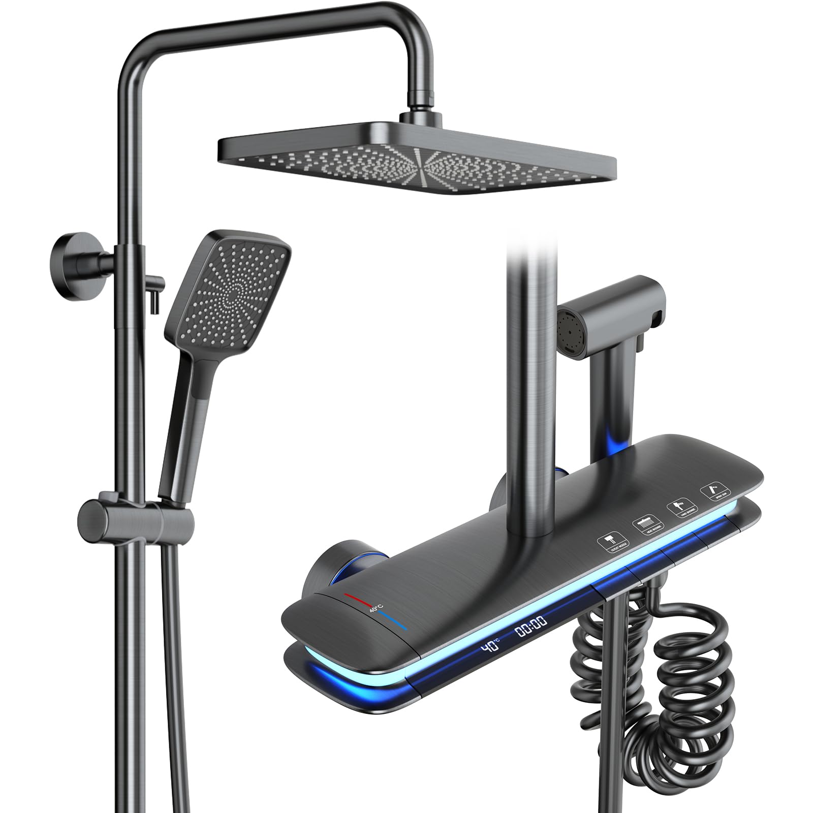 13 Inch Piano Key Shower System (Thermostatic)