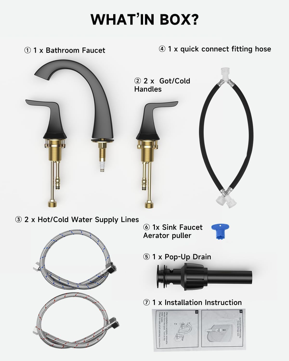 Double Handle Basin Faucet （FB8220)