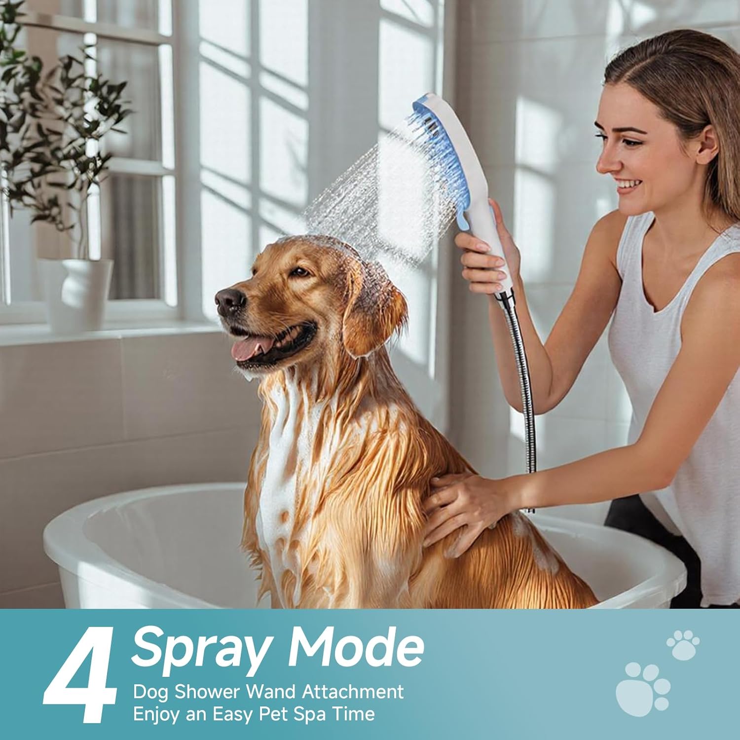 4 Adjustable Pet Shower Kit