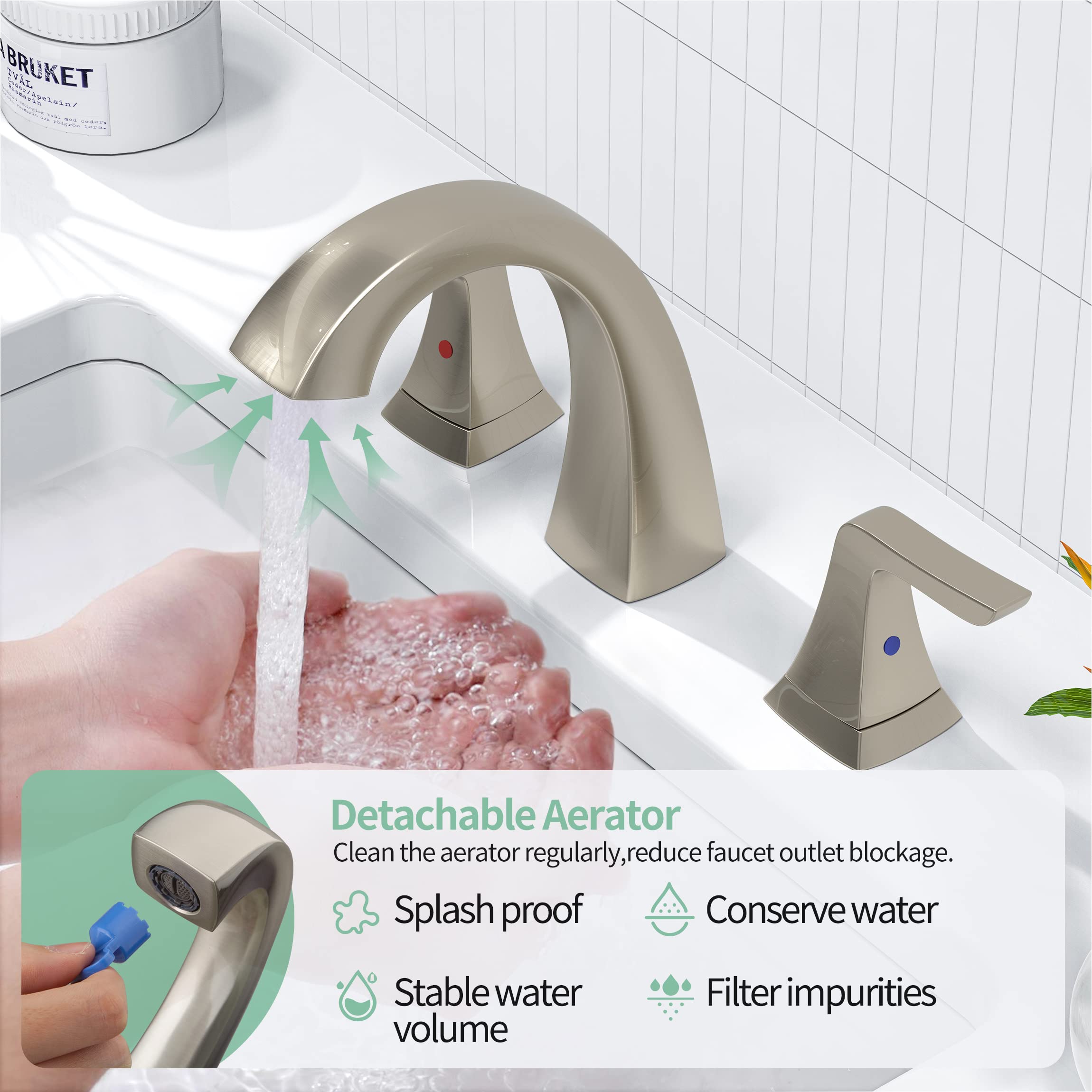 Double Handle Basin Faucet （FB8220)