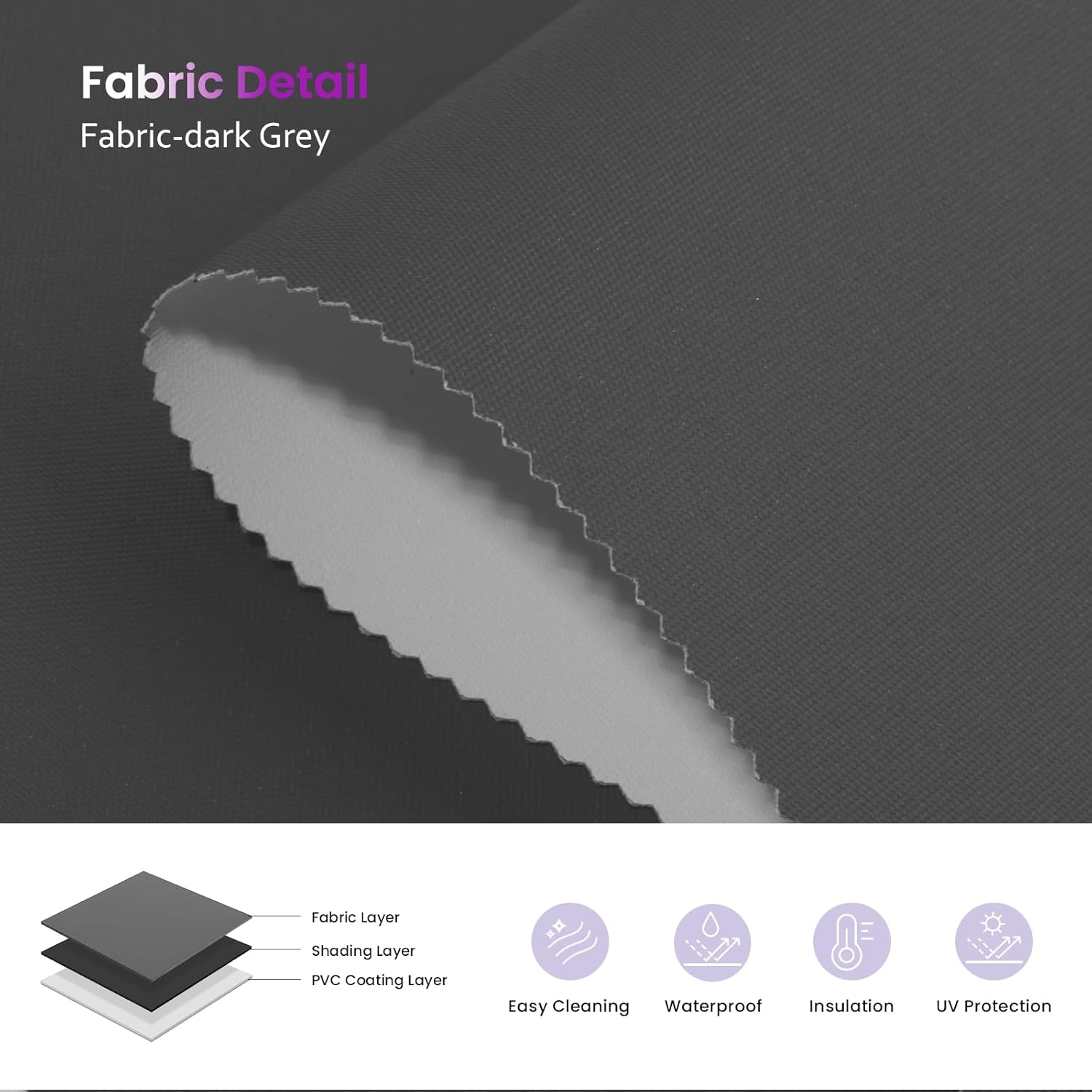 Smart Blackout Roller Shades - Motorized & Voice Controlled (Custom Sizes)​