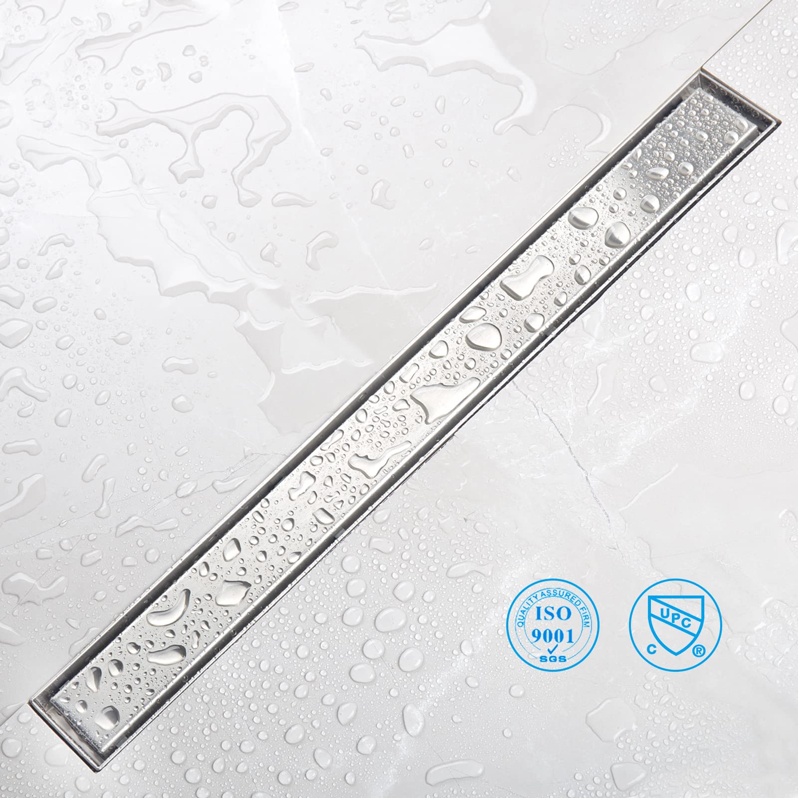 Square Shower Drain with Tile Insert Grate