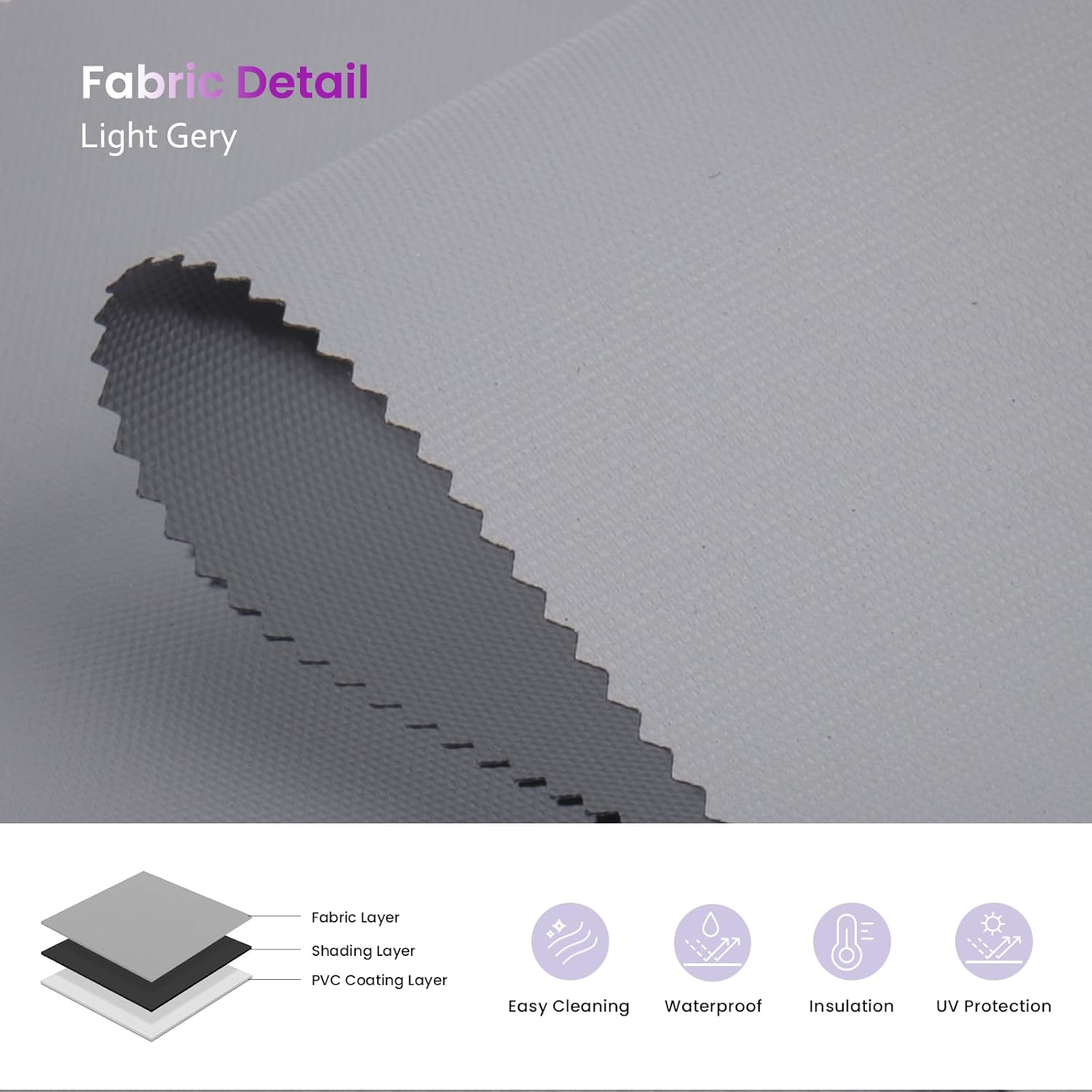 Smart Blackout Roller Shades - Motorized & Voice Controlled (Custom Sizes)​