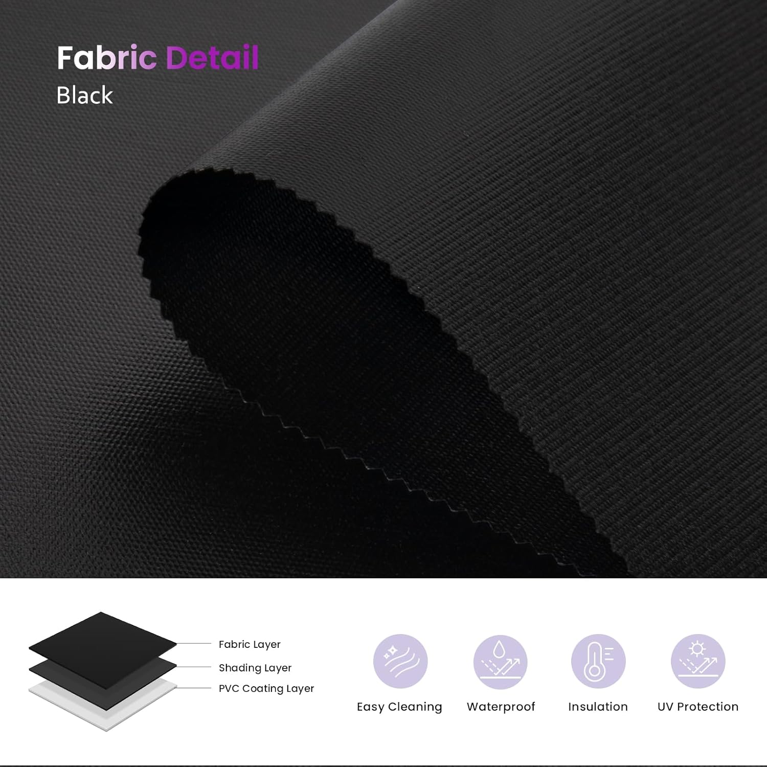 Smart Blackout Roller Shades - Motorized & Voice Controlled (Custom Sizes)​