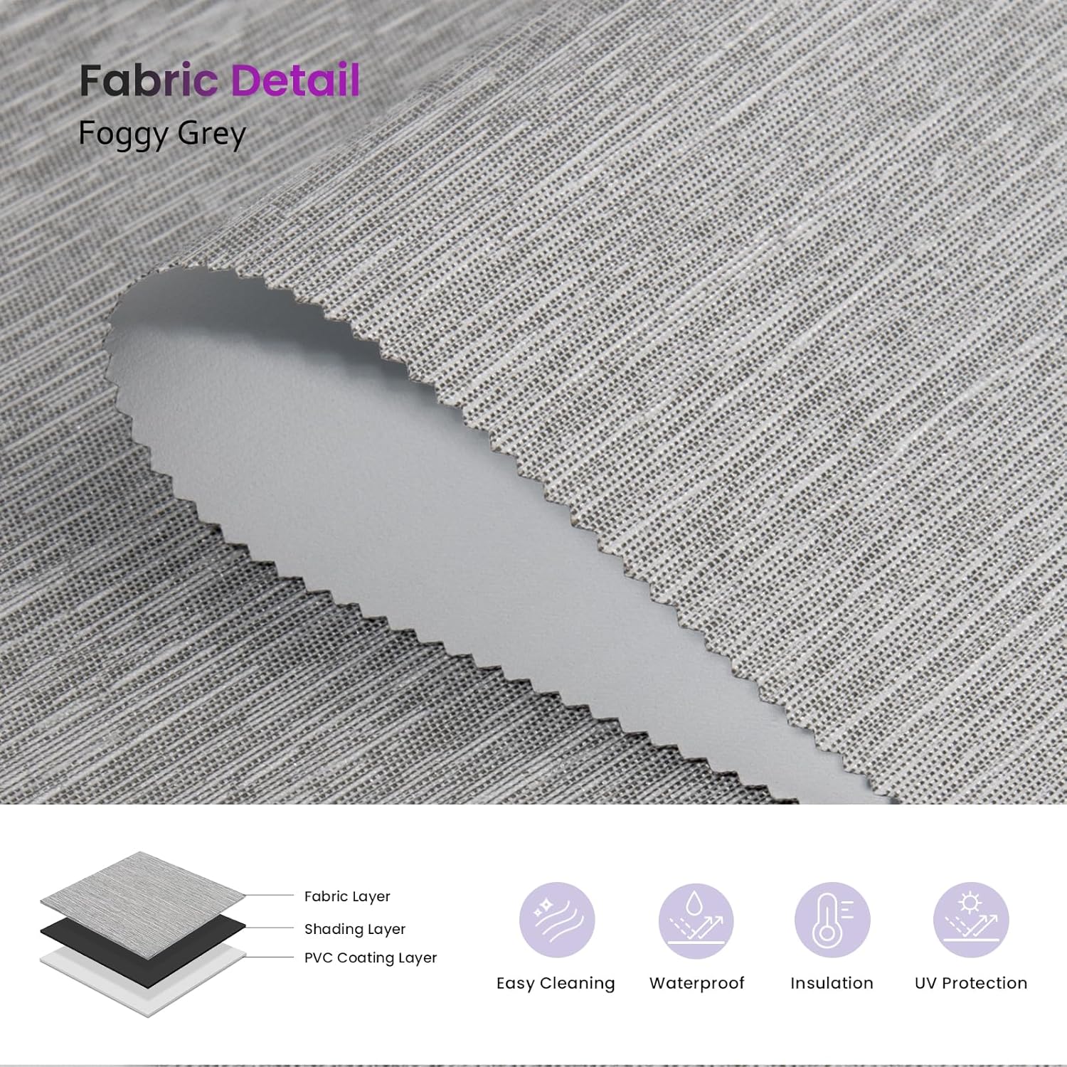 Smart Blackout Roller Shades - Motorized & Voice Controlled (Custom Sizes)​