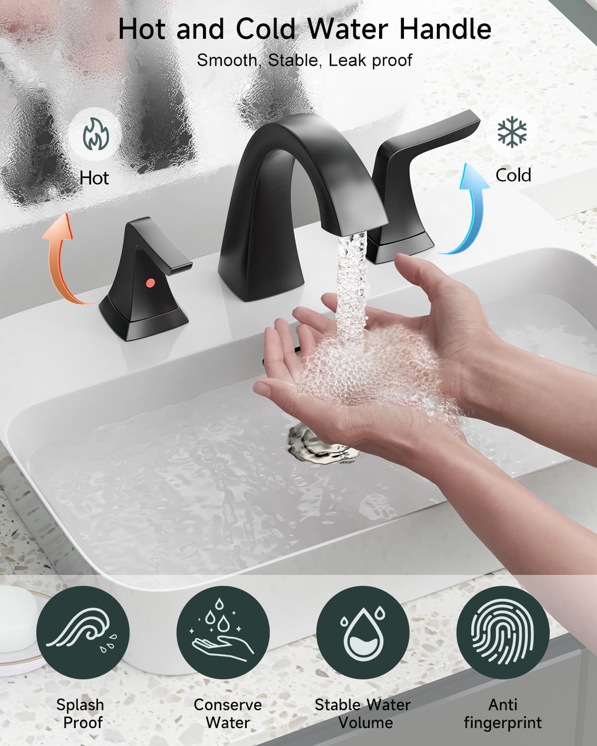 Double Handle Basin Faucet （FB8220)