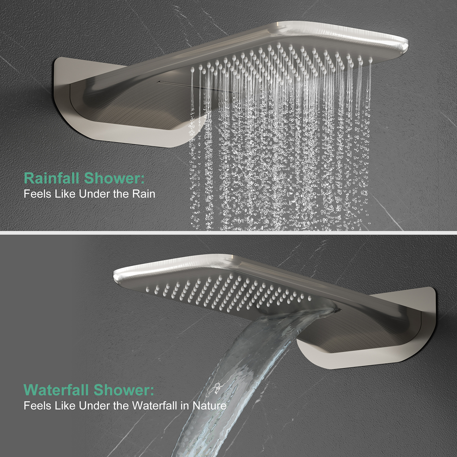 4-Function Side Spray Shower Kit (with Rain Shower Head)