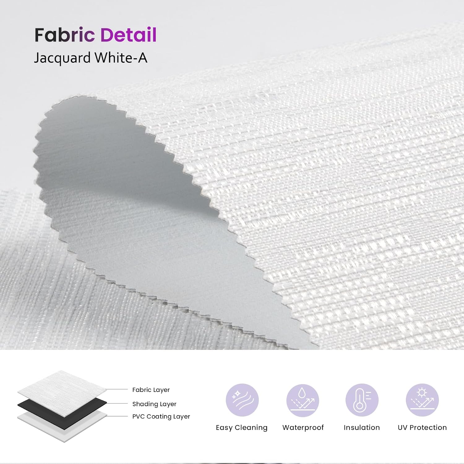 Smart Blackout Roller Shades - Motorized & Voice Controlled (Custom Sizes)​