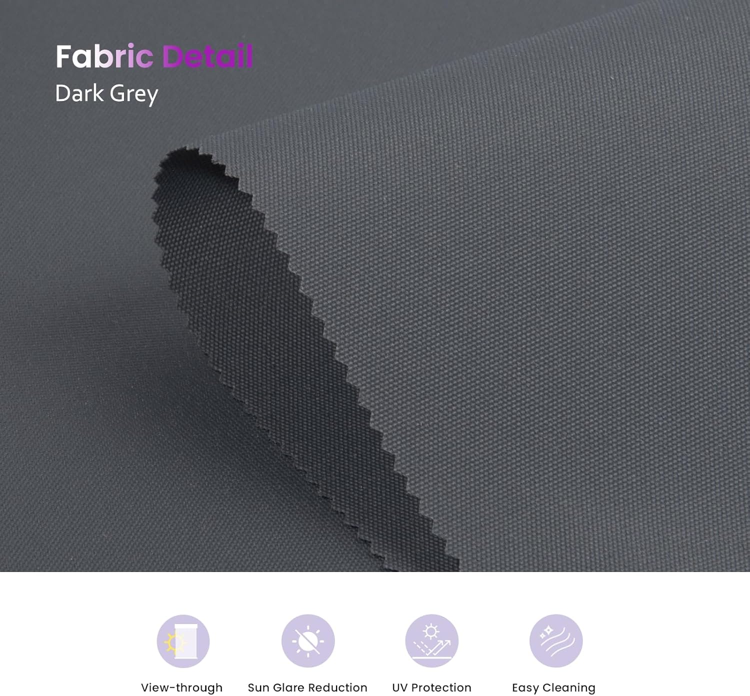 Smart Blackout Roller Shades - Motorized & Voice Controlled (Custom Sizes)​