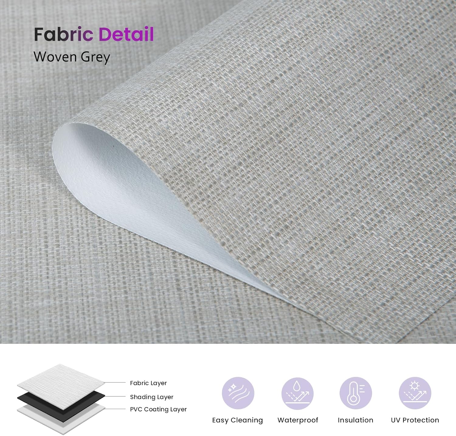 Smart Blackout Roller Shades - Motorized & Voice Controlled (Custom Sizes)​