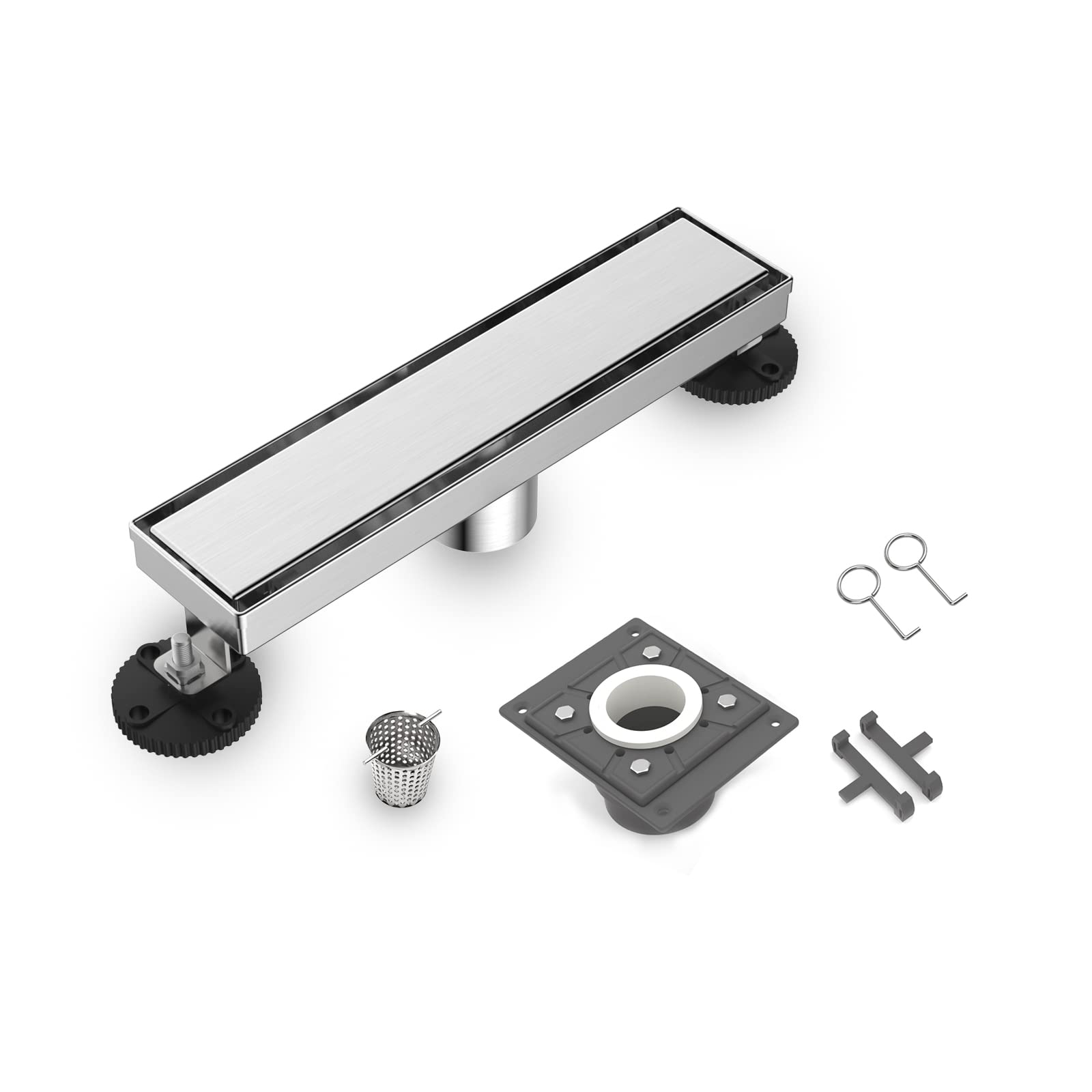 Square Shower Drain with Tile Insert Grate