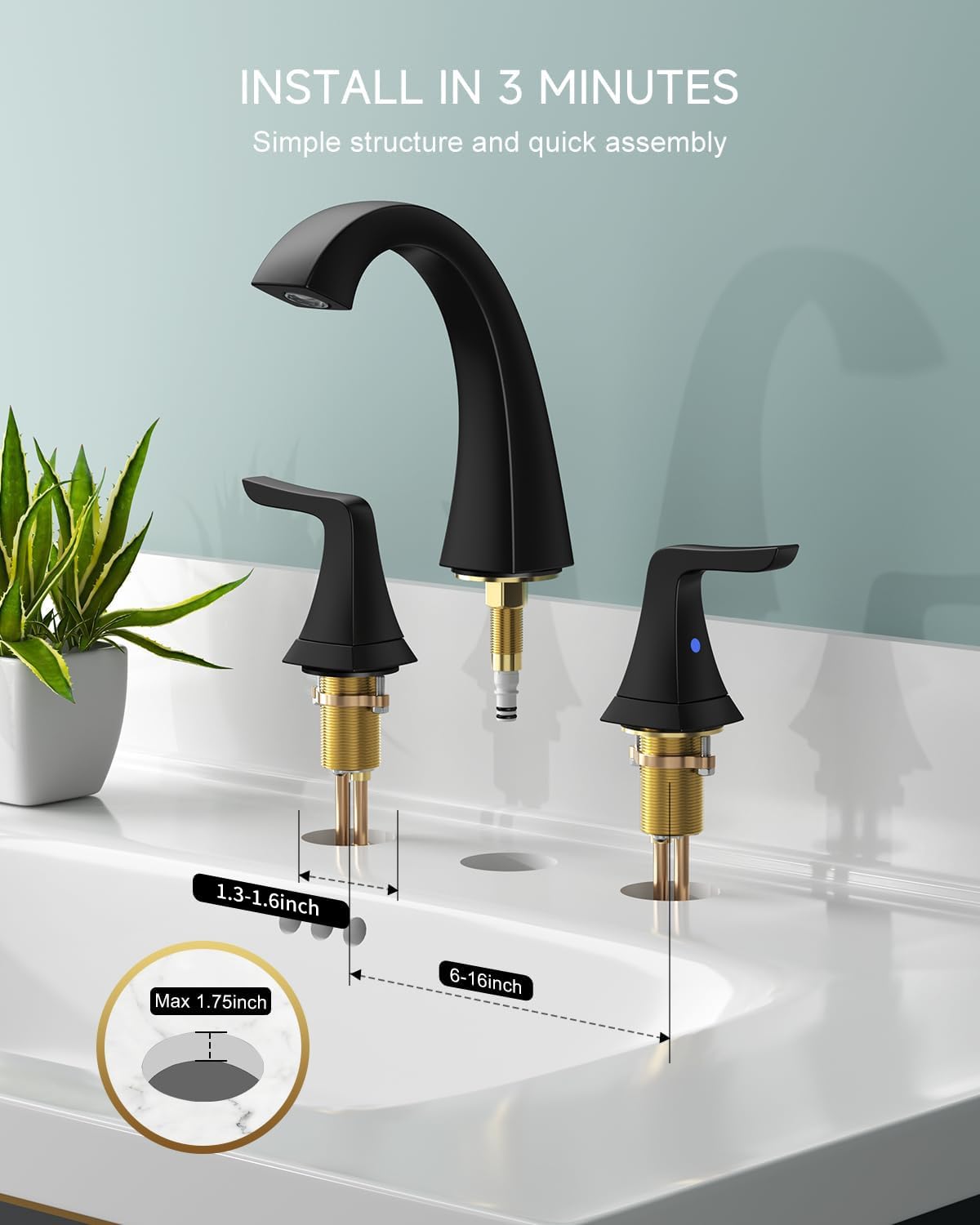 Double Handle Basin Faucet （FB8220)