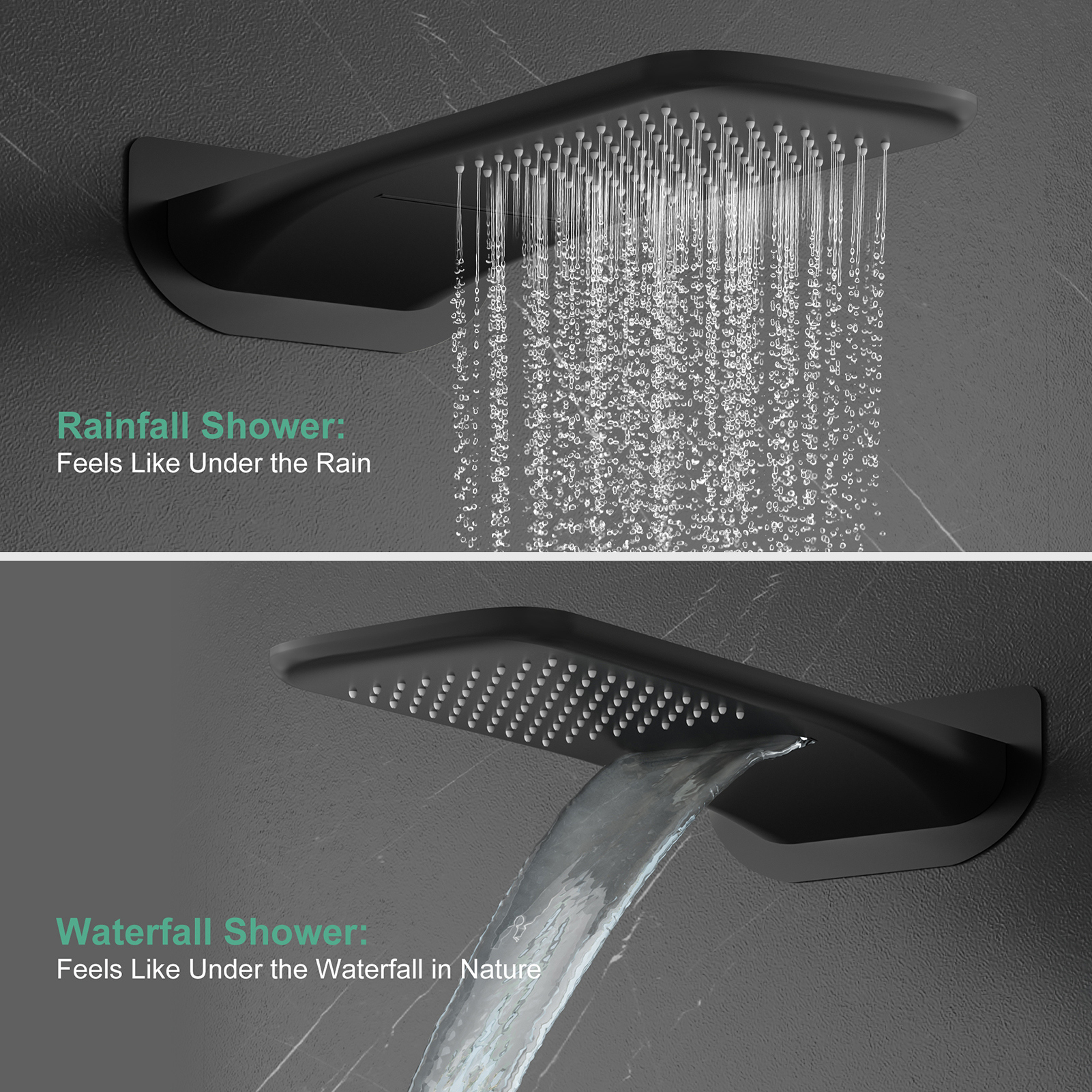 4-Function Side Spray Shower Kit (with Rain Shower Head)