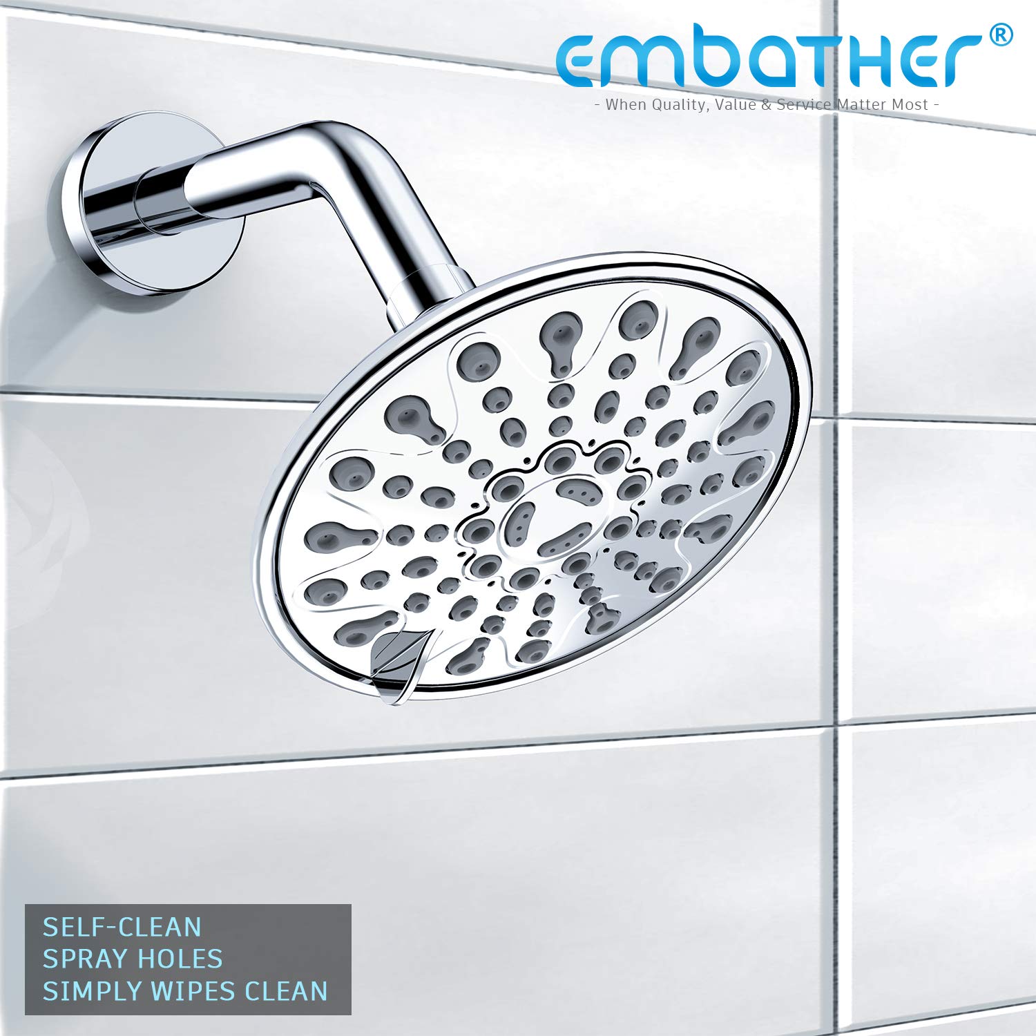 Shower Head with Adjustable Ball Joint