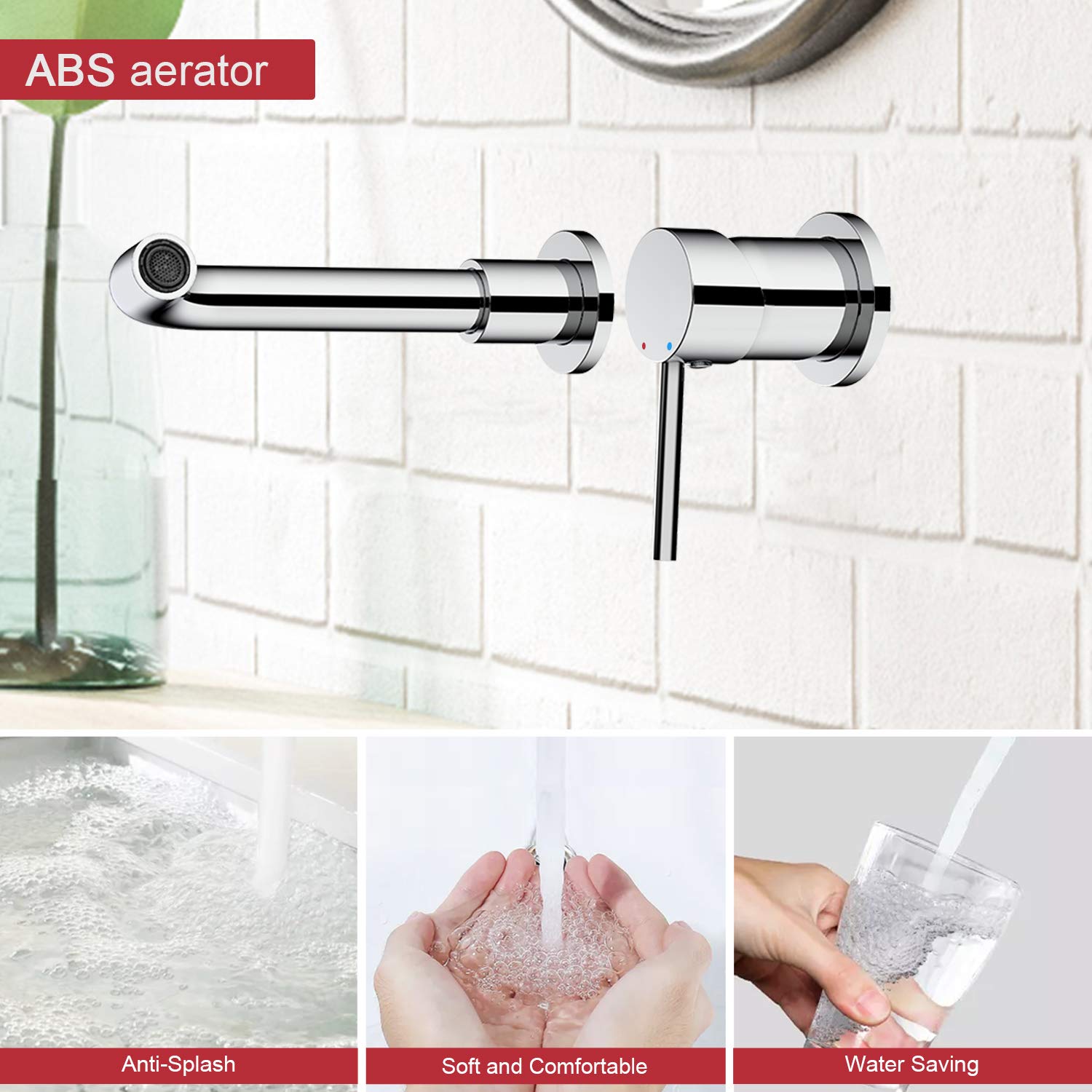 Round Wall Mounted Basin Faucet