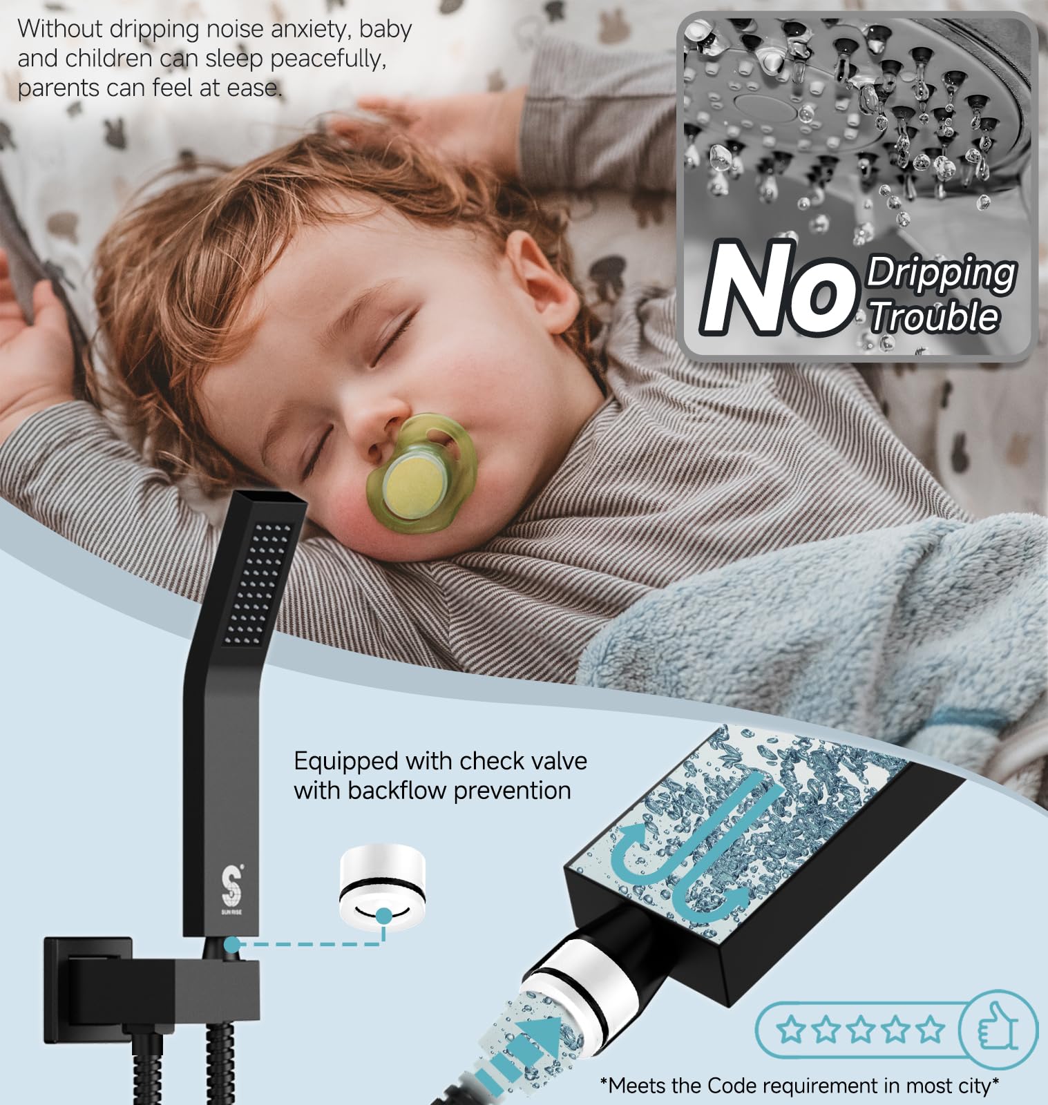 Button Shower Set (Thermostatic)