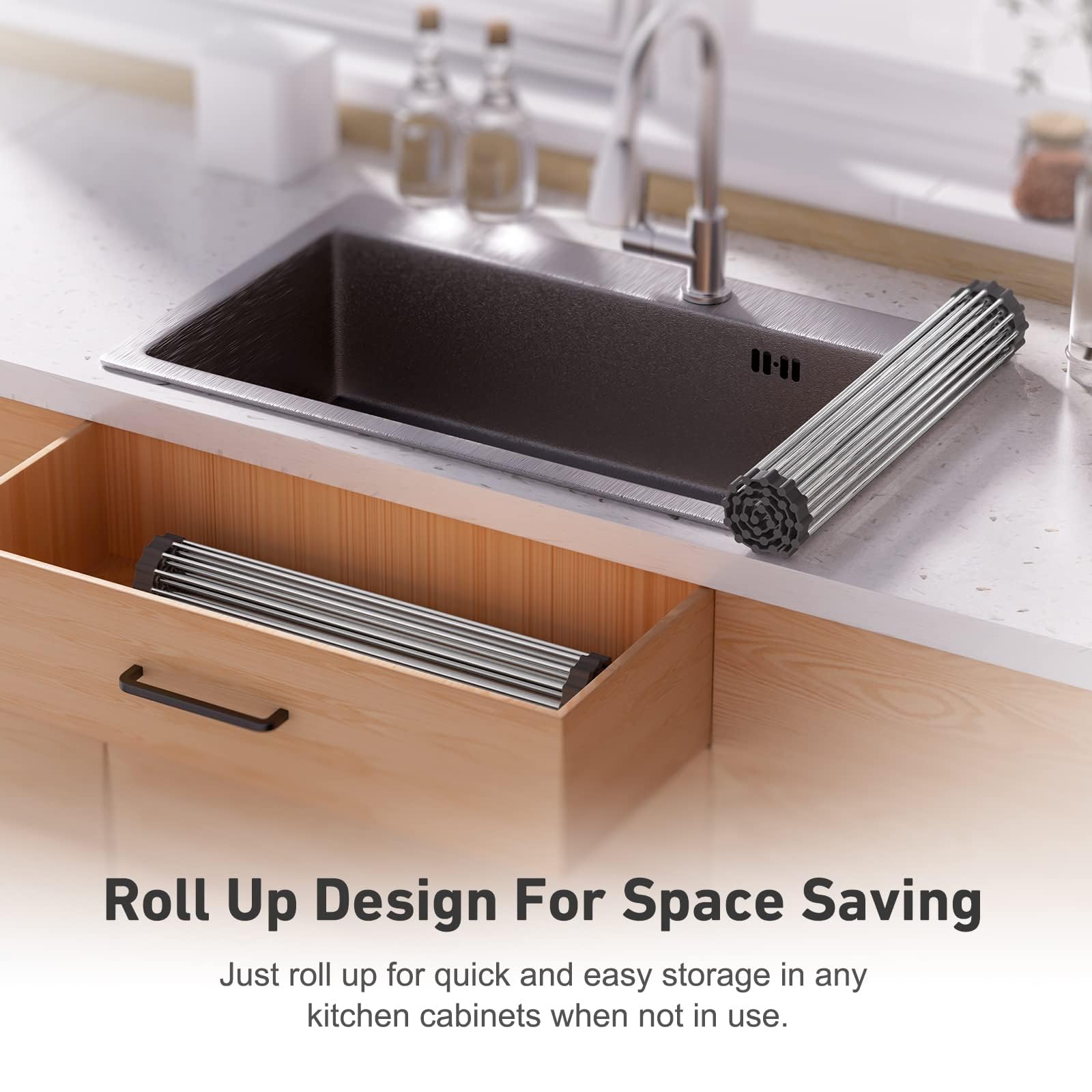 Roll-Up Dish Drying Rack