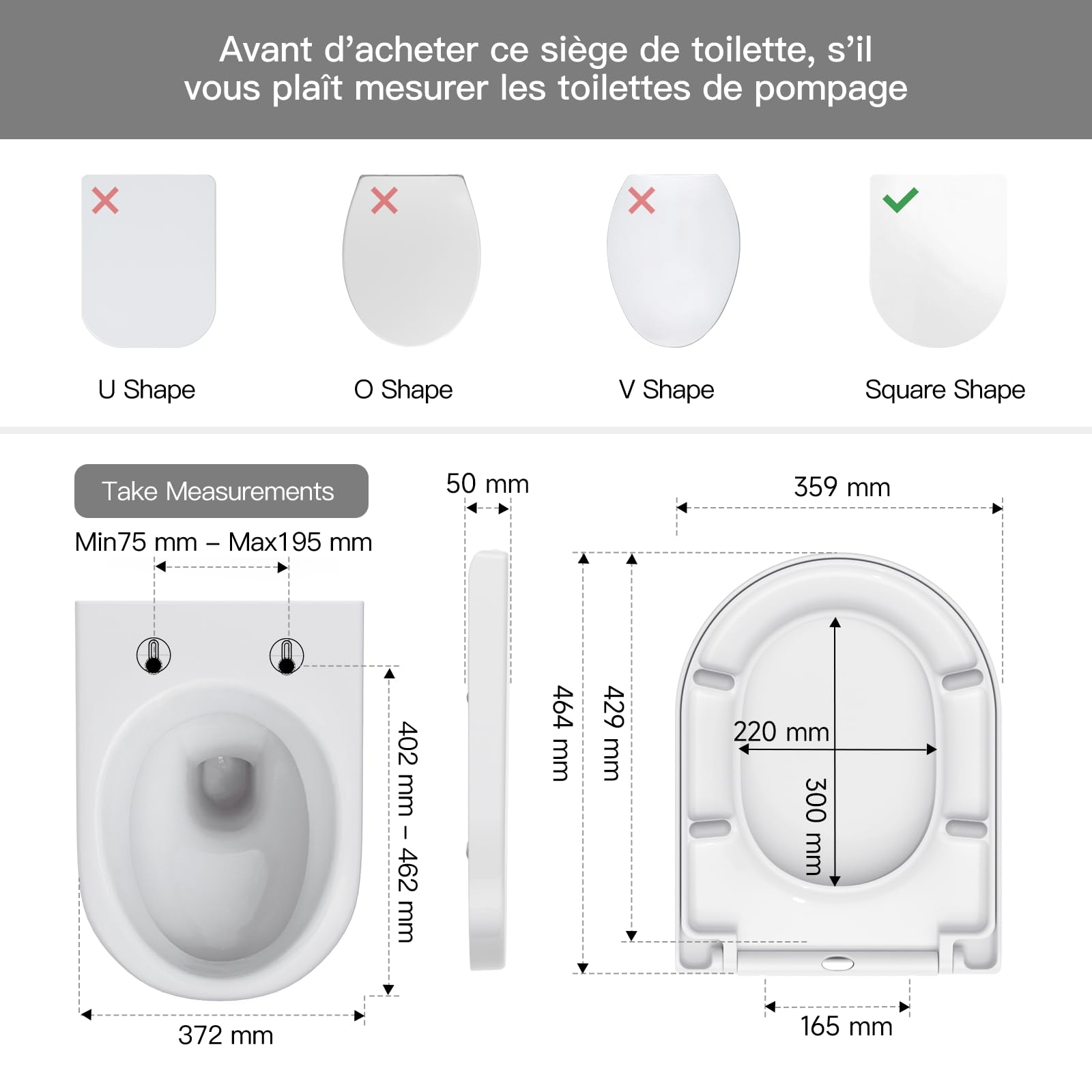Standard D-Shaped Toilet Seat - CD02 (Parent-Child Edition/Long Version)