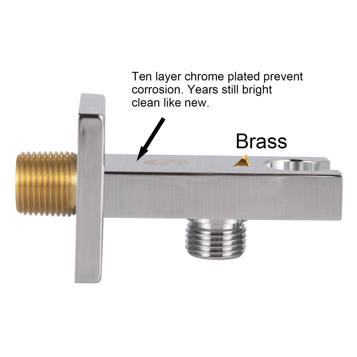 Brass Square Shower Head Holder