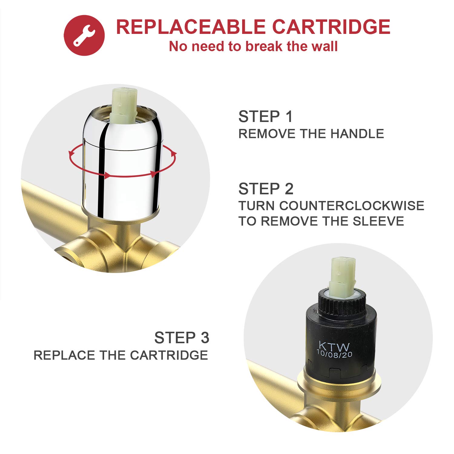 Round Wall Mounted Basin Faucet