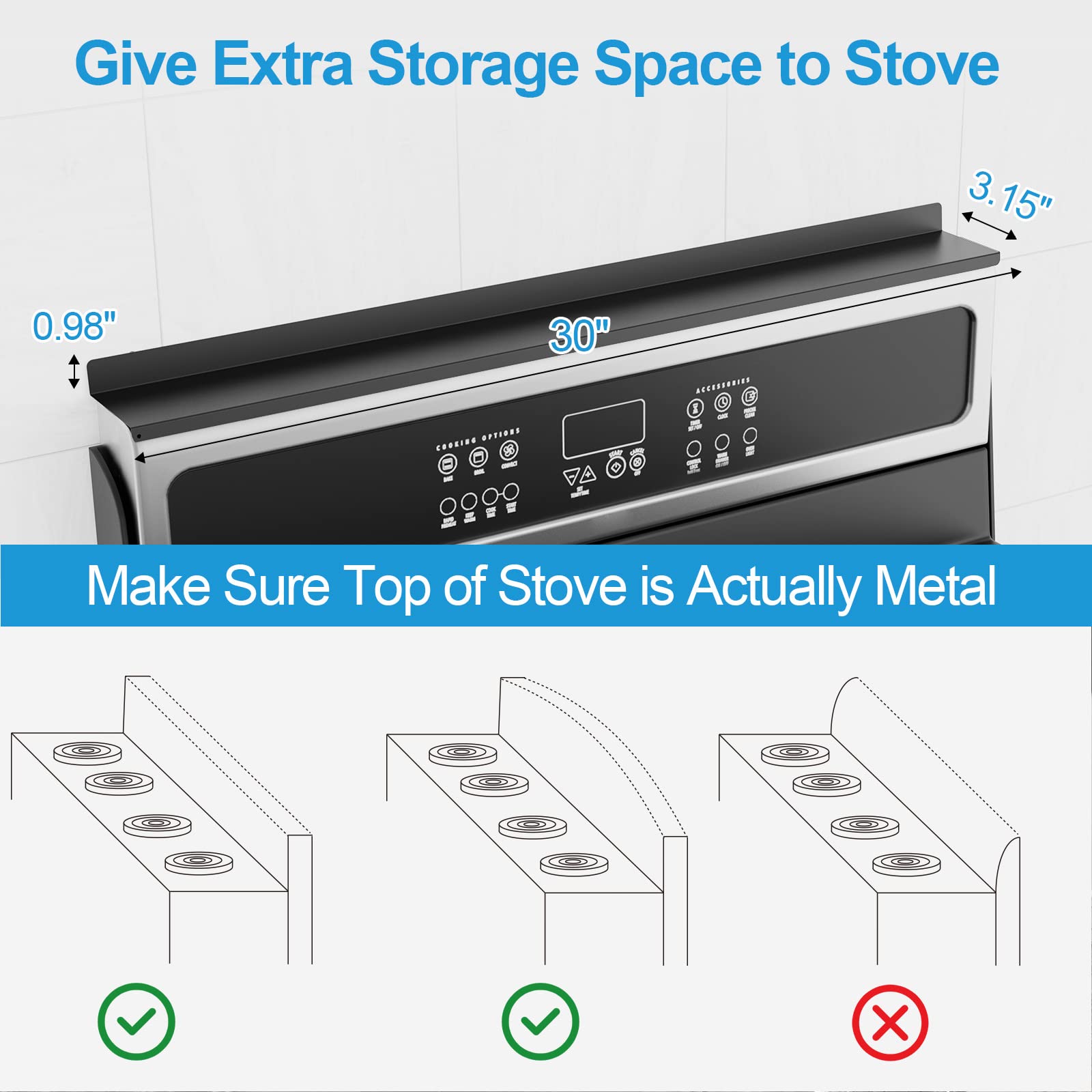 Magnetic Stove Shelf