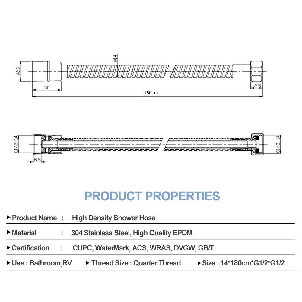 304 Stainless Steel Shower Hose