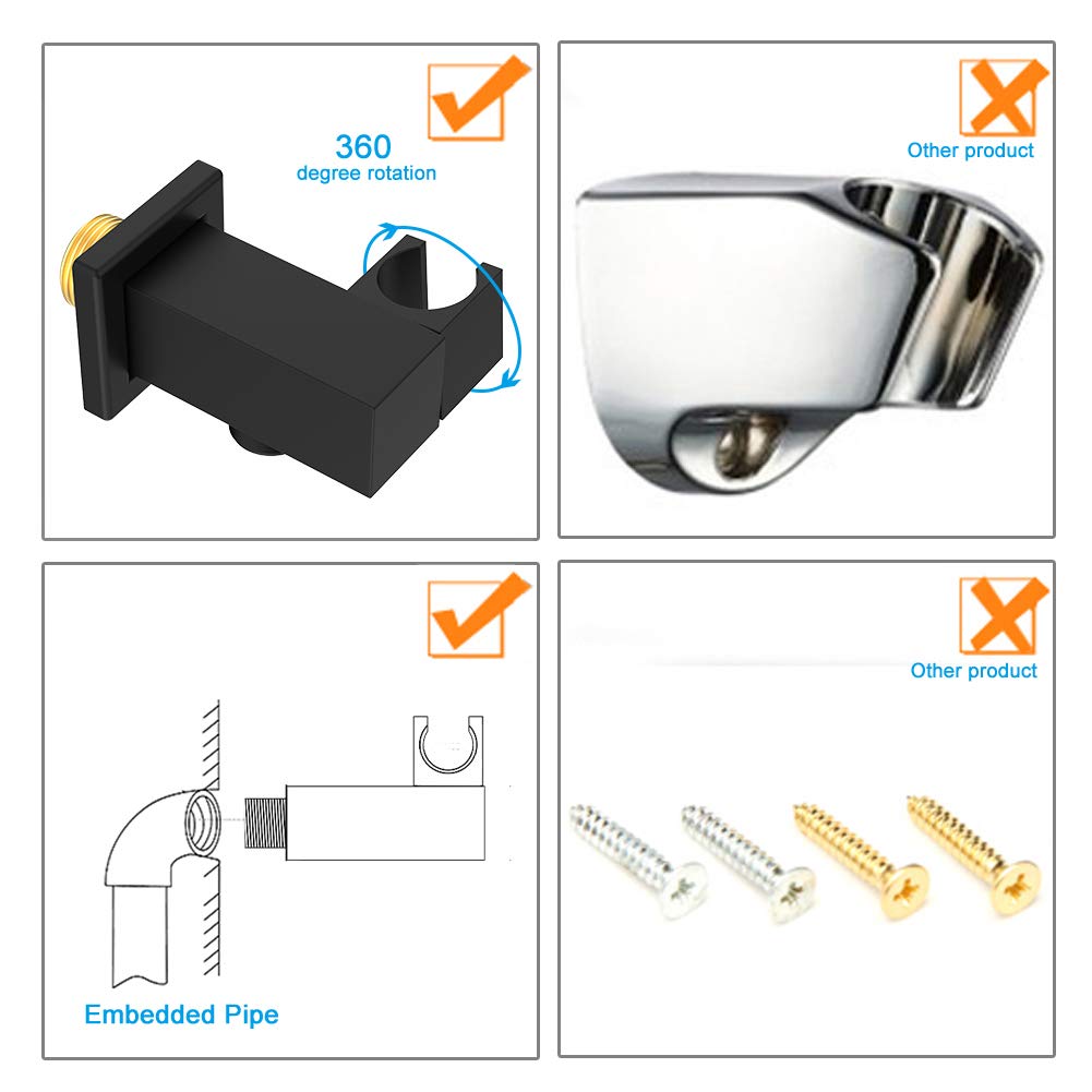 Square Shower Bracket Metal