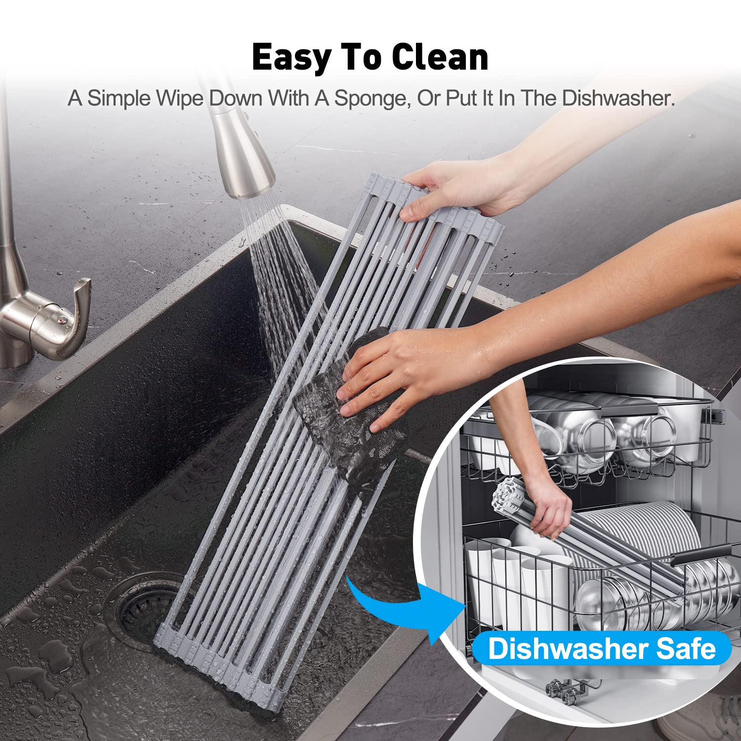 Roll-Up Dish Drying Rack