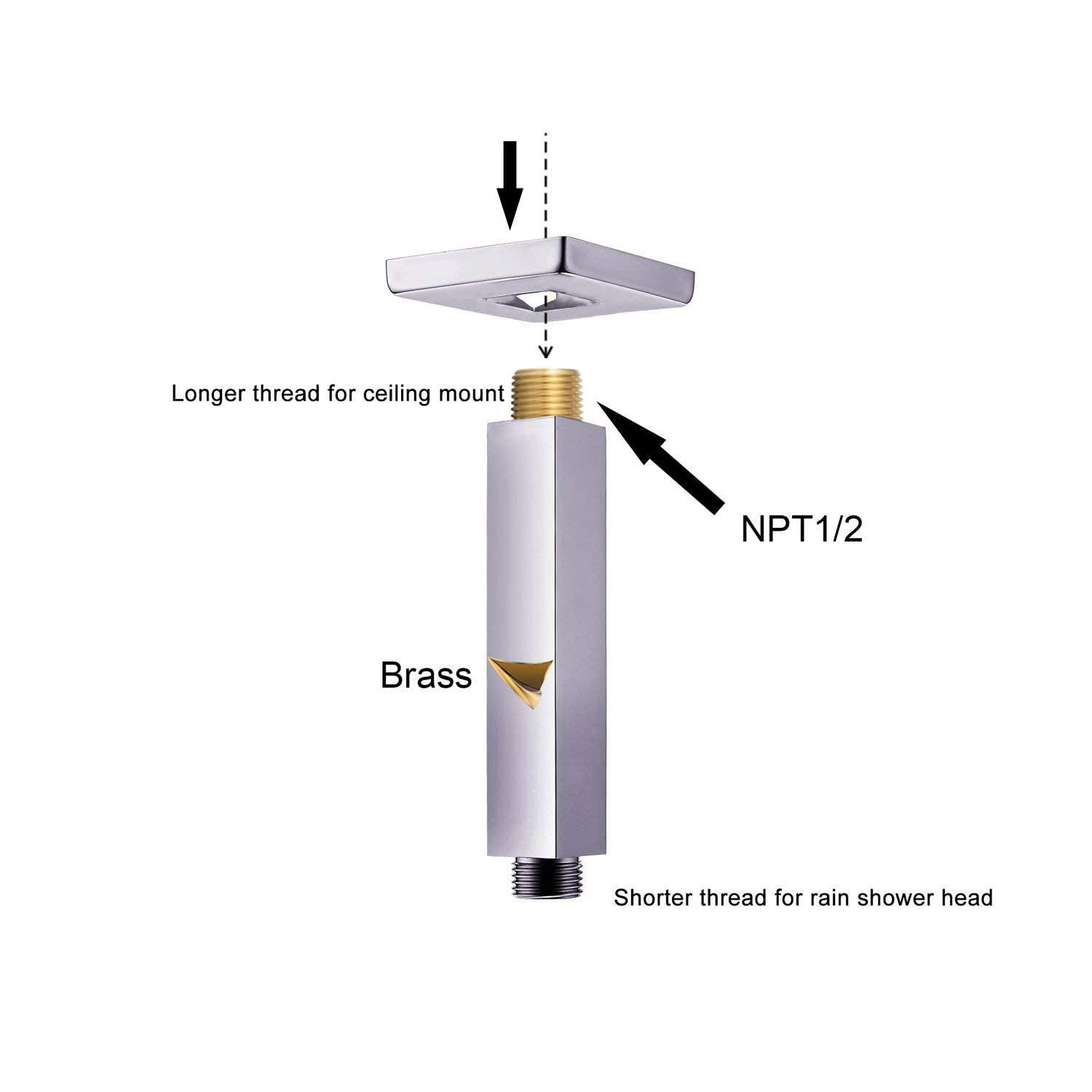 Brass Shower Arm